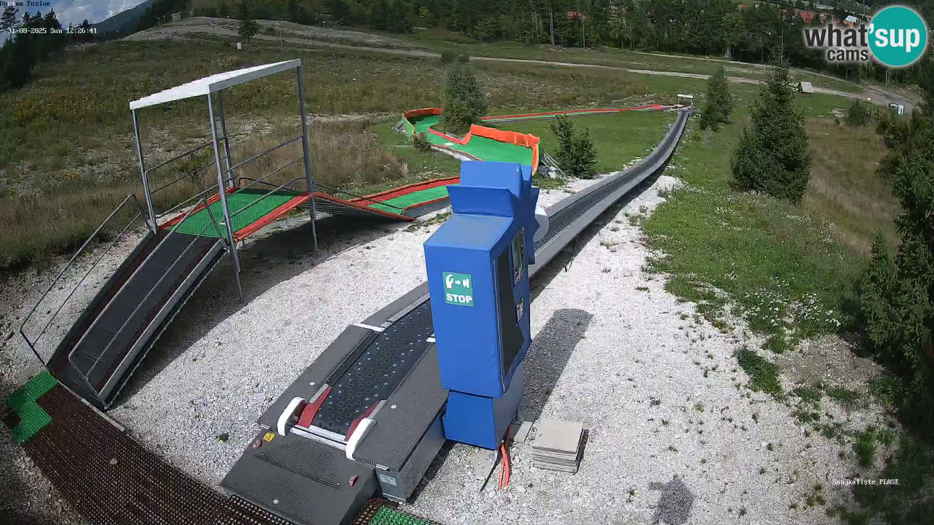 Live webcam Fužine toboggan run – Croatia