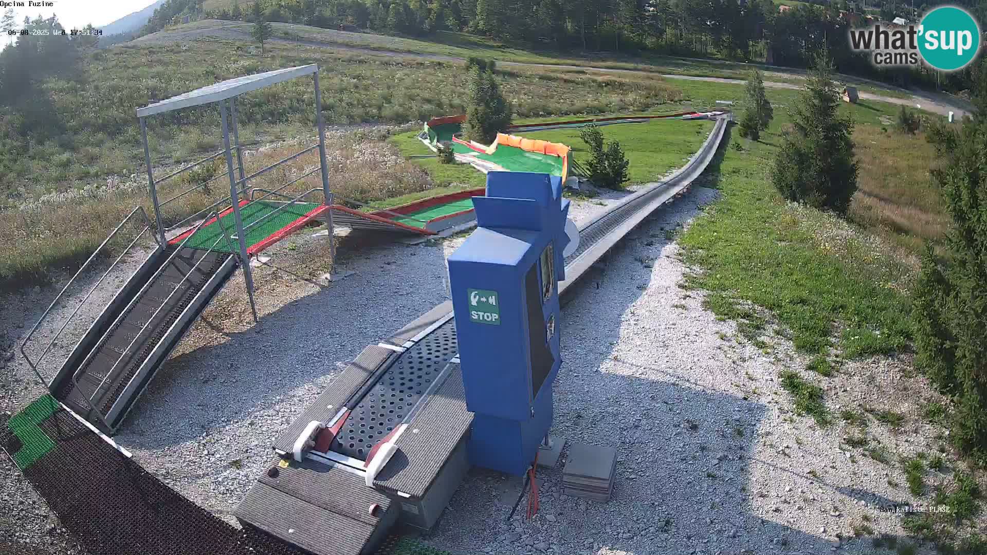 Live webcam Pista da slittino Fužine – Croazia