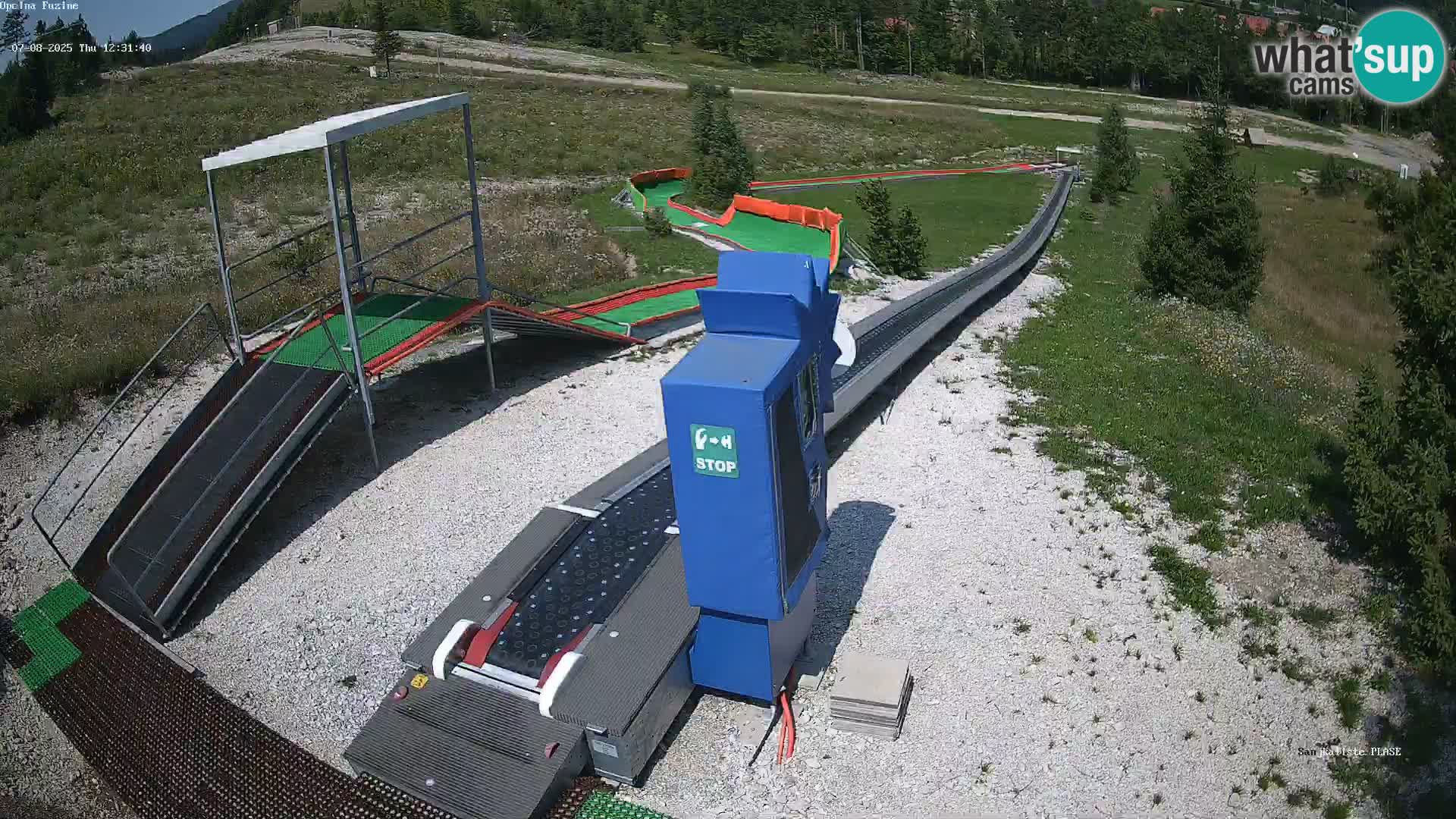 Live webcam Fužine toboggan run – Croatia