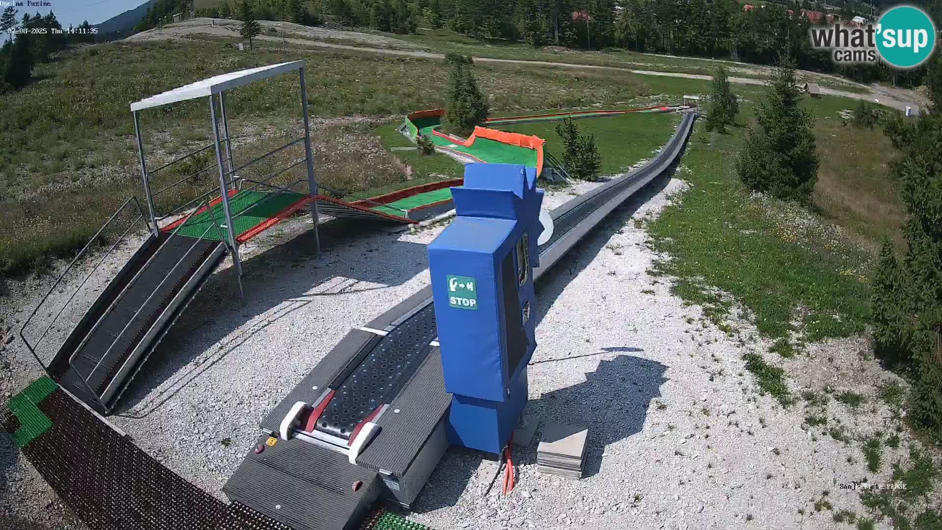 Live webcam Fužine toboggan run – Croatia