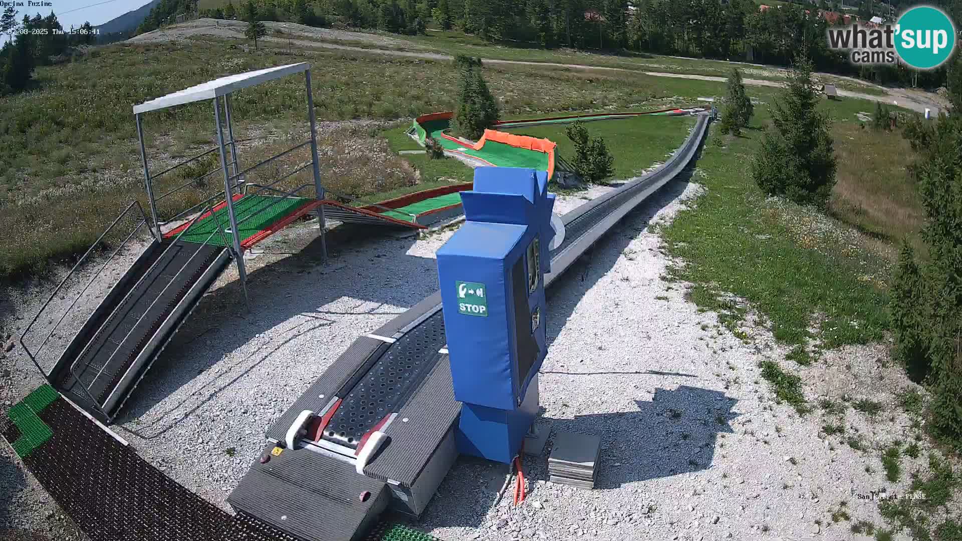 Live webcam Fužine toboggan run – Croatia