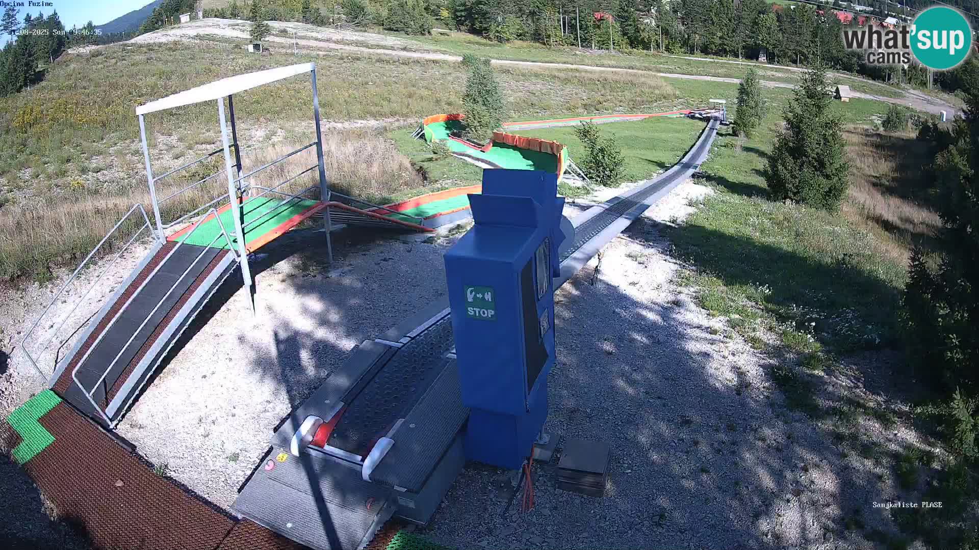 Live webcam Fužine toboggan run – Croatia