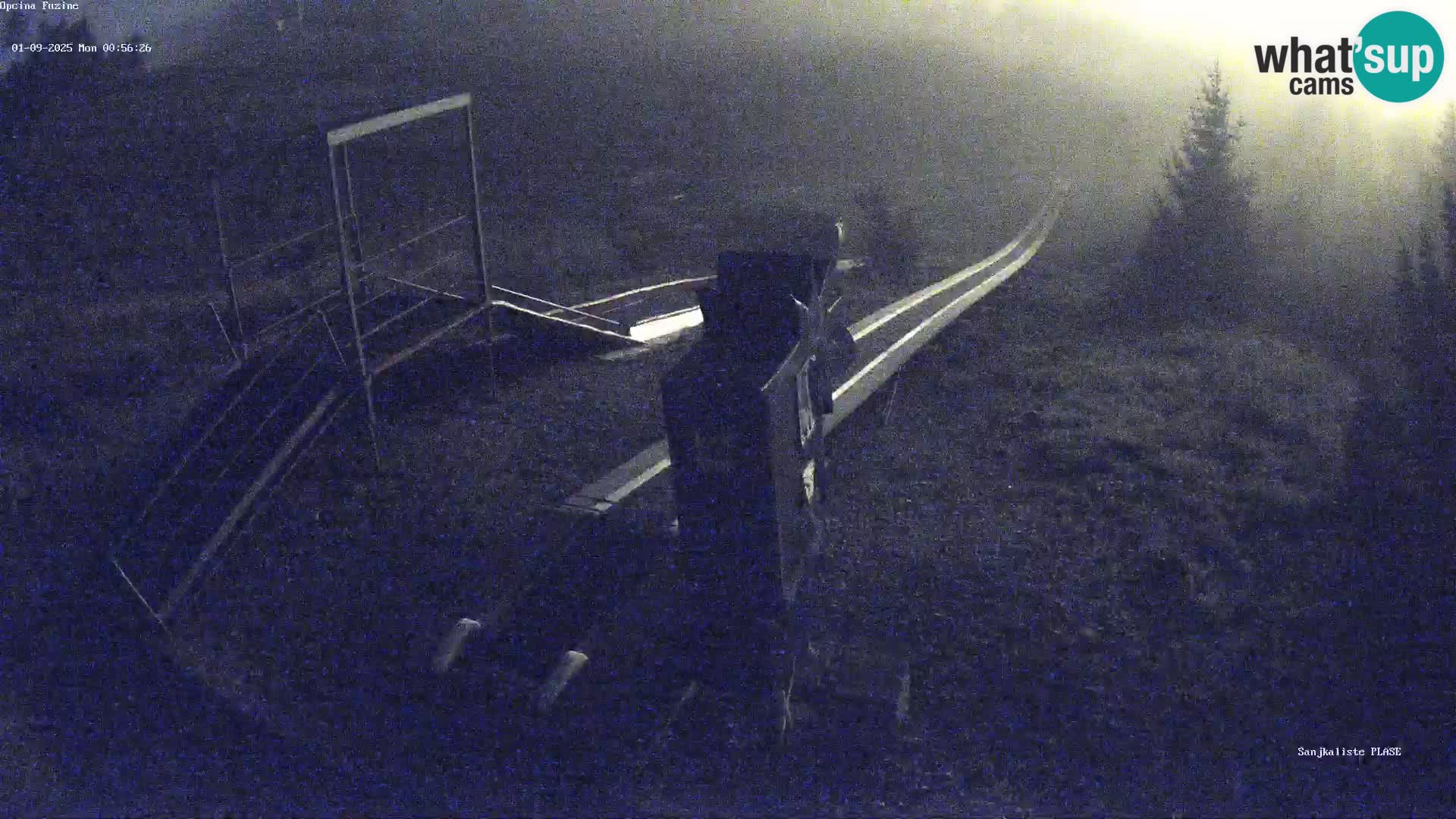 Live webcam Fužine toboggan run – Croatia