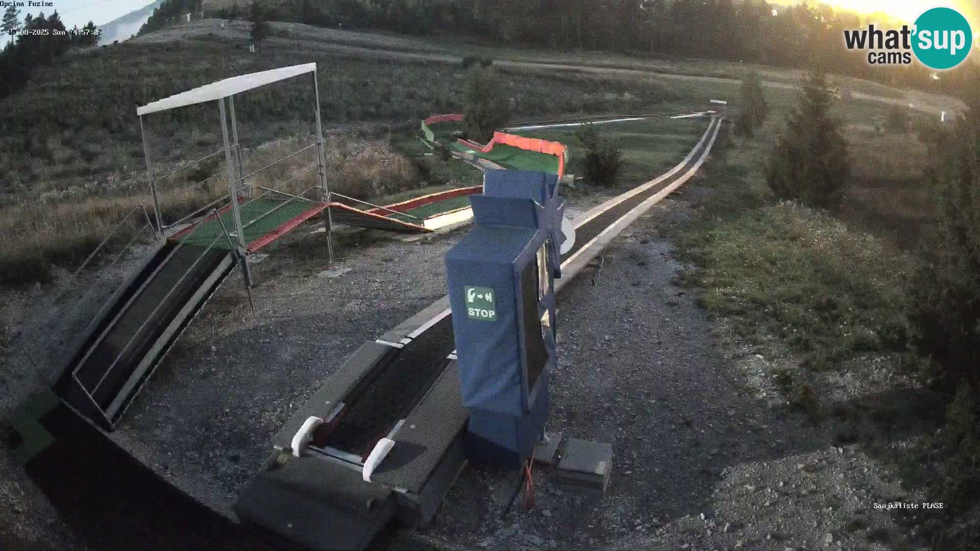 Live webcam Fužine toboggan run – Croatia