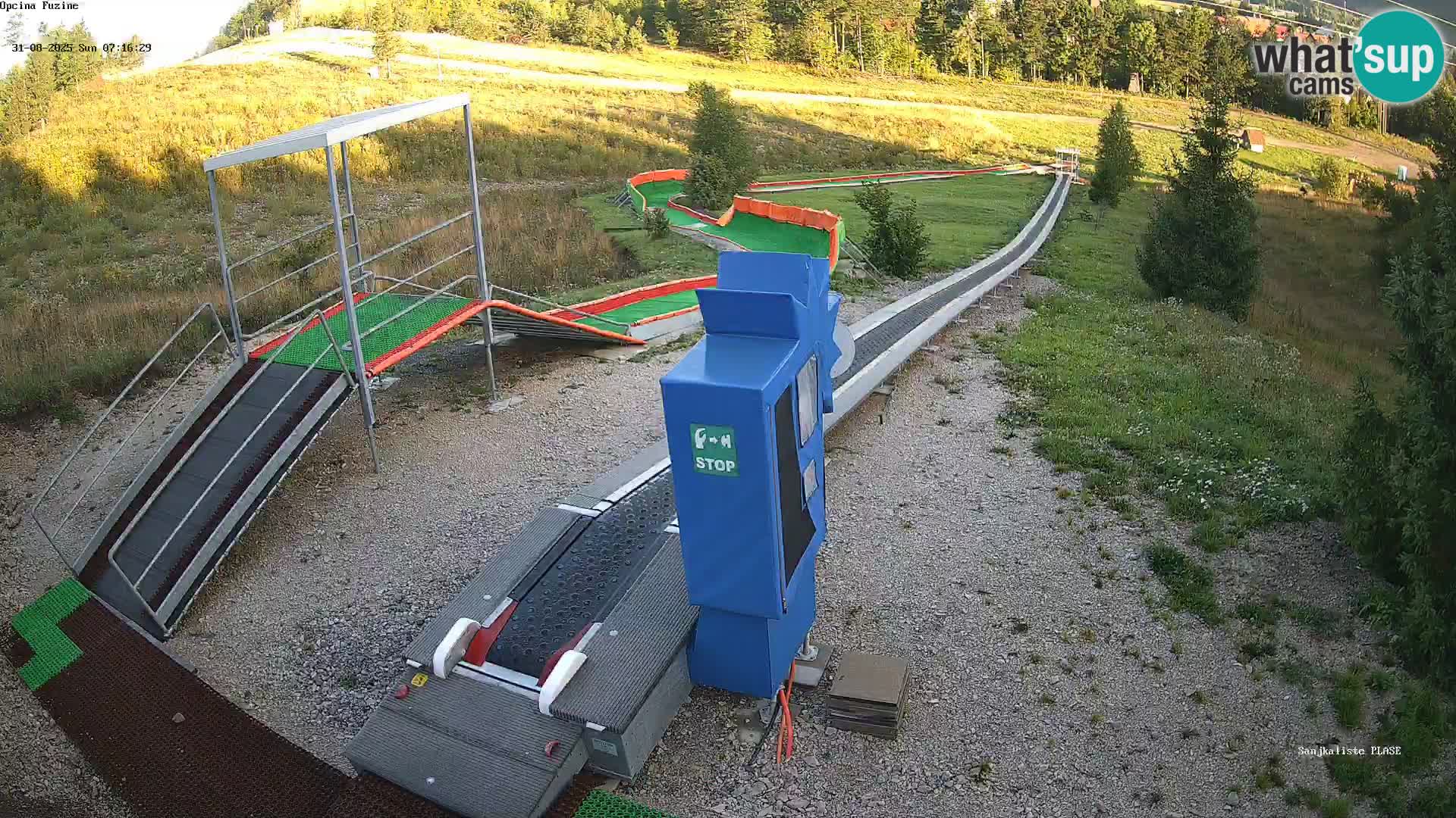 Live webcam Pista da slittino Fužine – Croazia