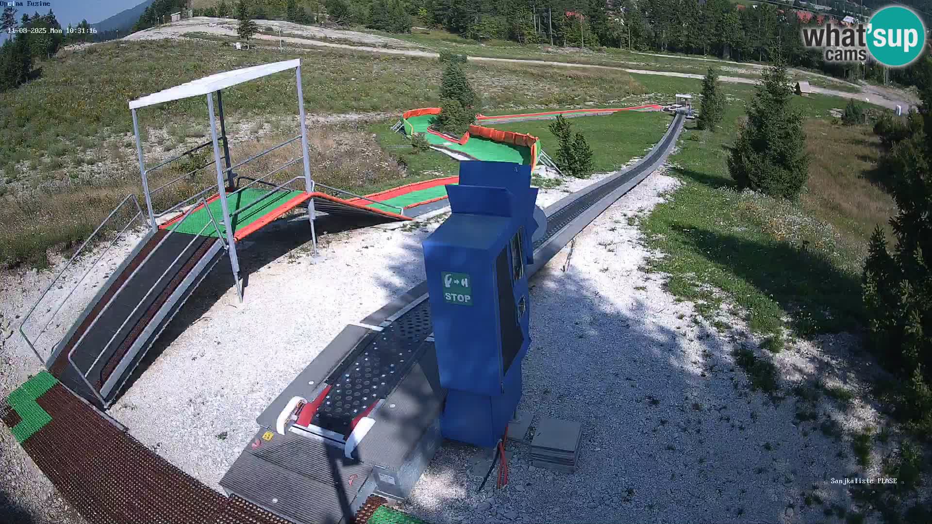 Live webcam Pista da slittino Fužine – Croazia