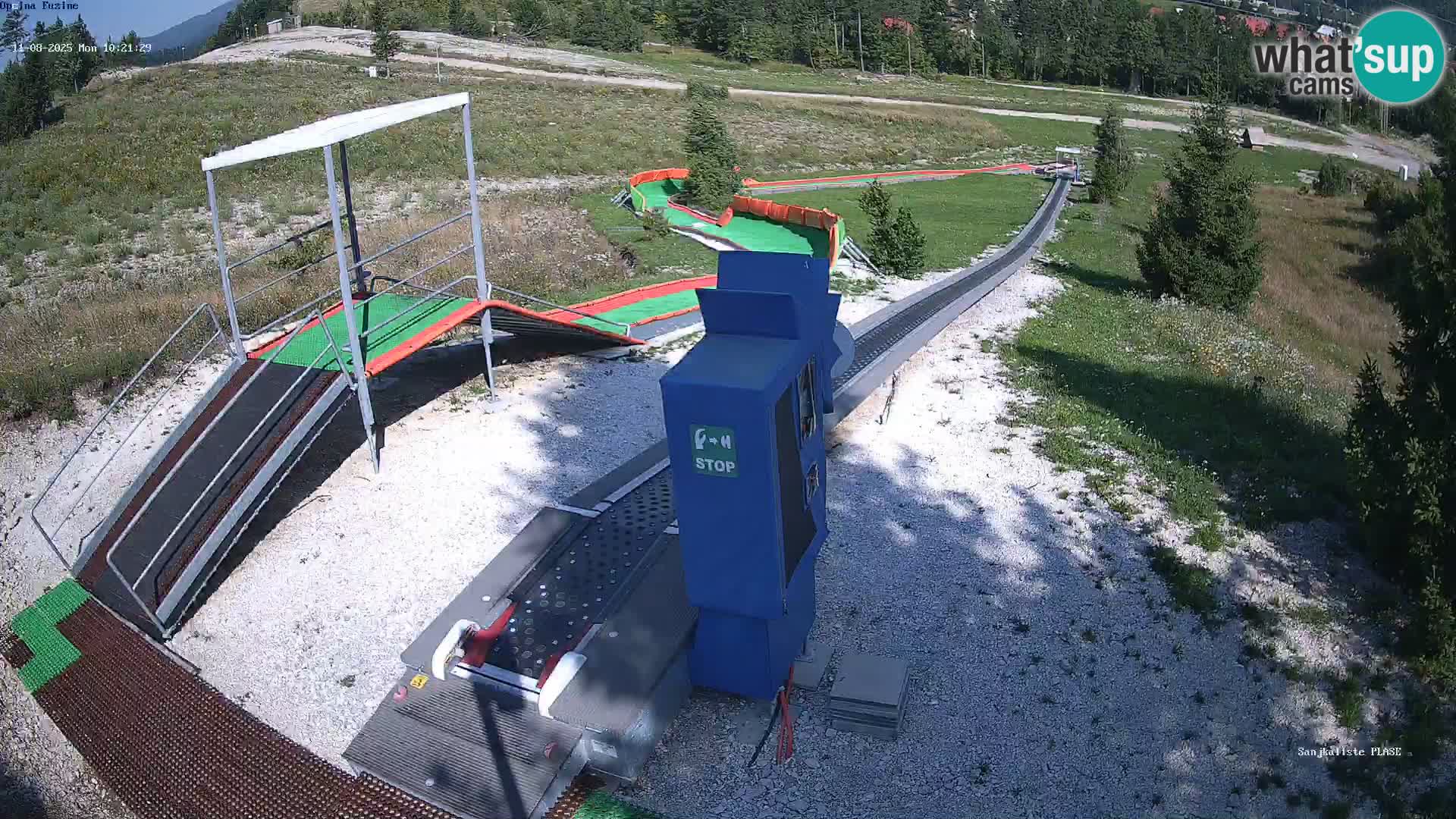 Live webcam Pista da slittino Fužine – Croazia