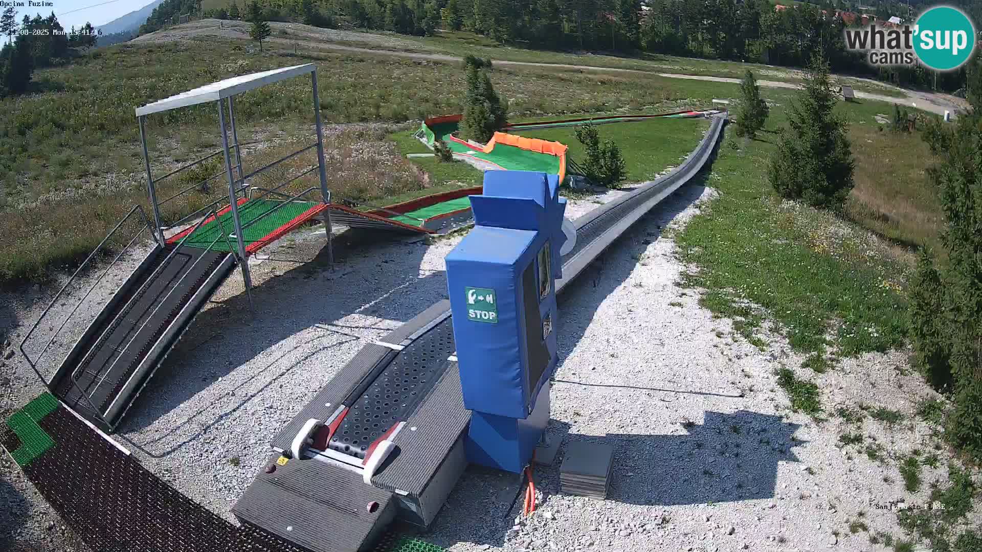 Live webcam Pista da slittino Fužine – Croazia