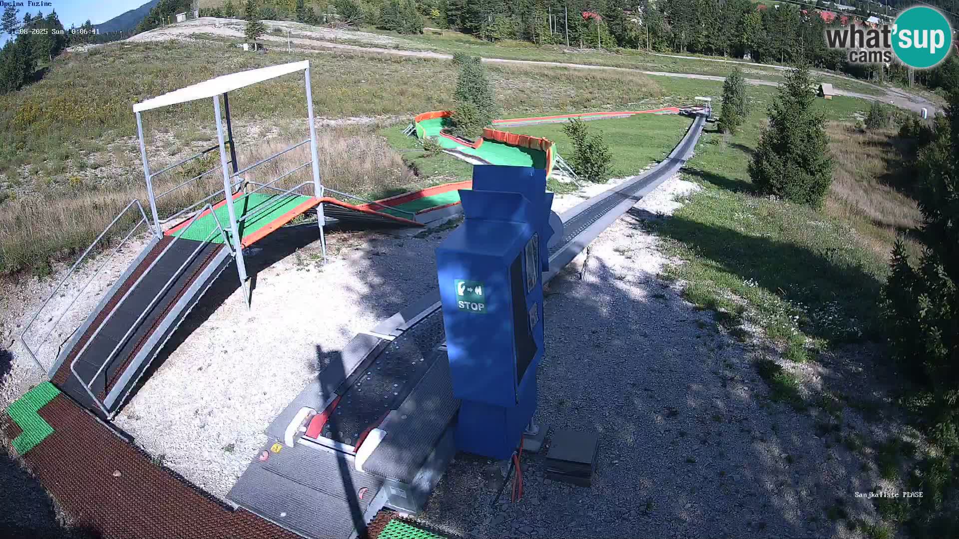 Live webcam Fužine toboggan run – Croatia