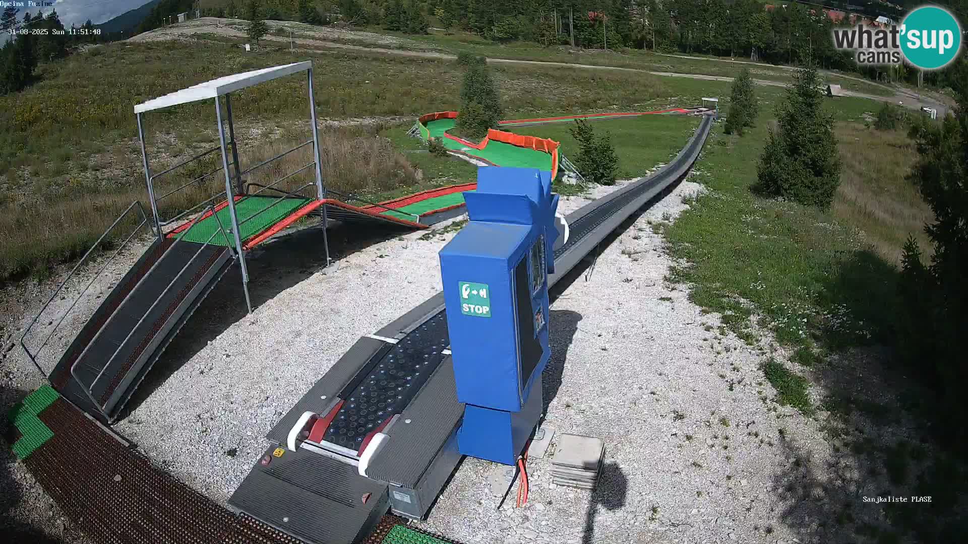 Live webcam Fužine toboggan run – Croatia