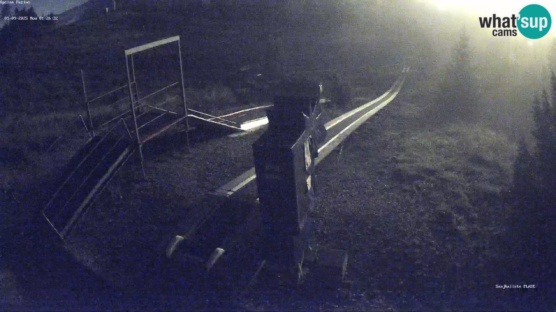 Webcam en direct Piste de luge de Fužine – Croatie