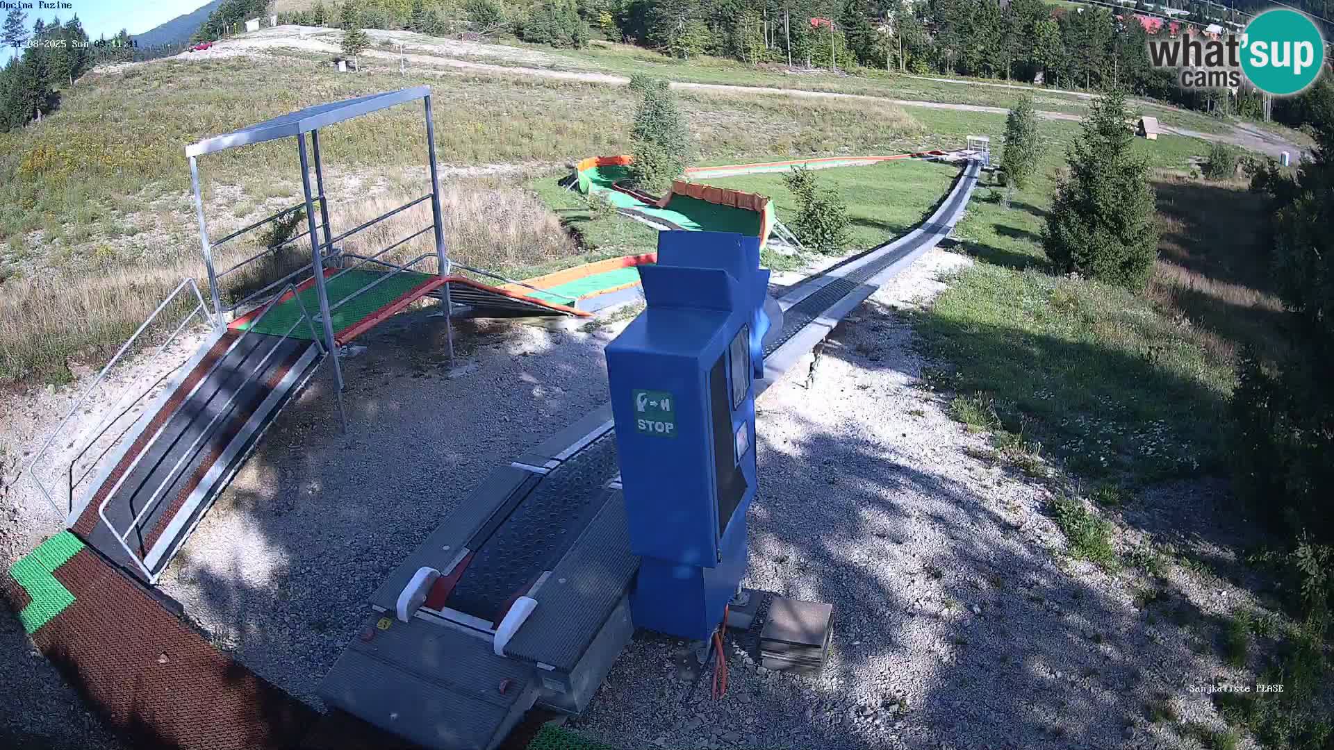 Webcam en direct Piste de luge de Fužine – Croatie