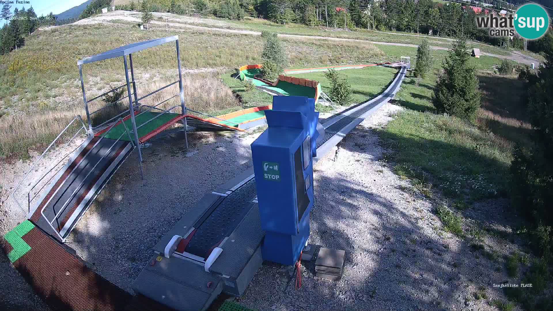 Live webcam Pista da slittino Fužine – Croazia