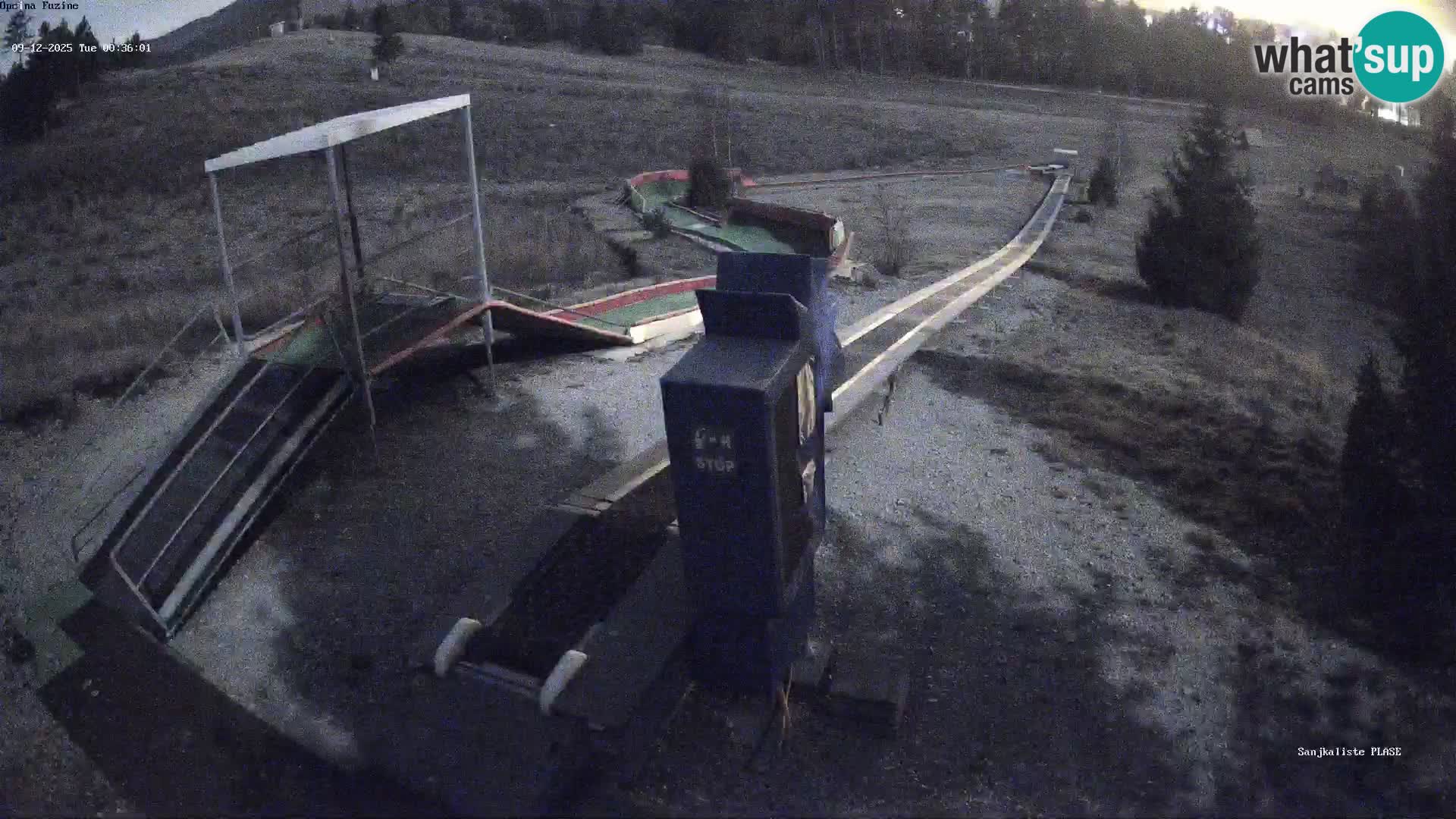 Live webcam Pista da slittino Fužine – Croazia