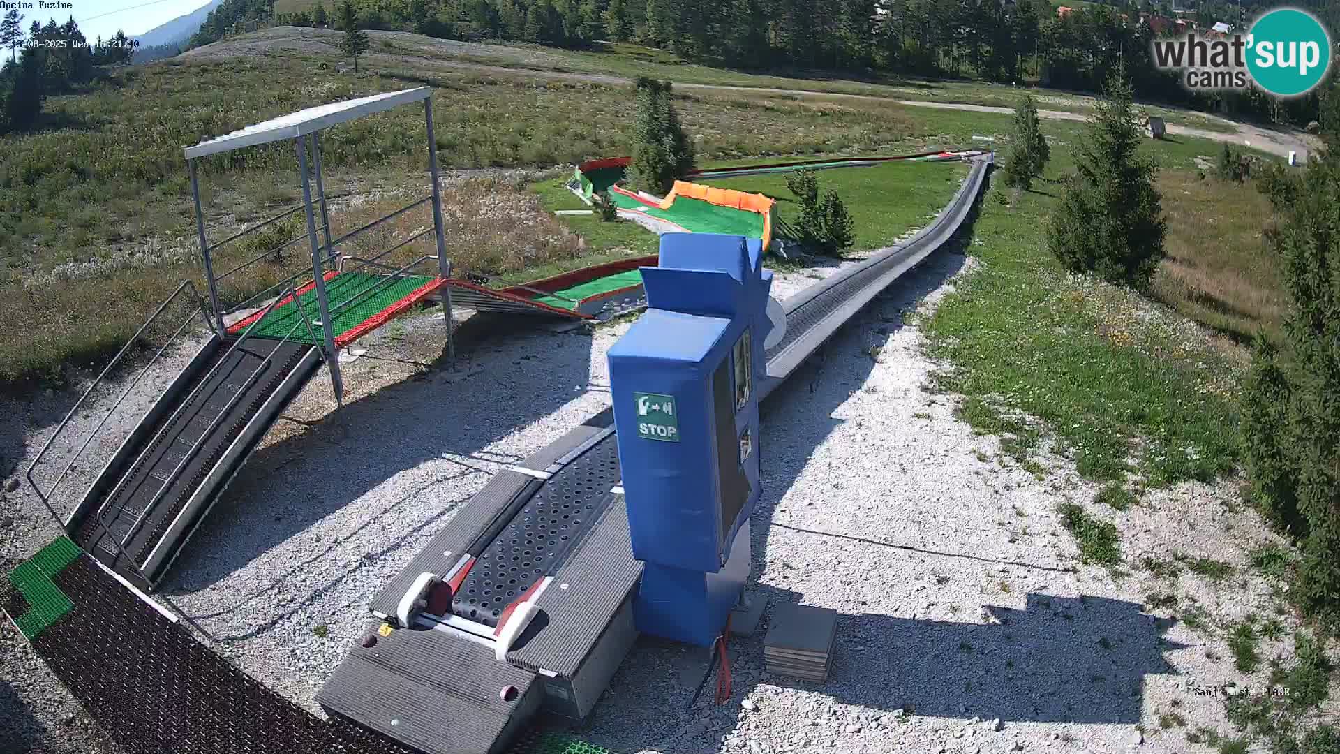 Webcam en direct Piste de luge de Fužine – Croatie