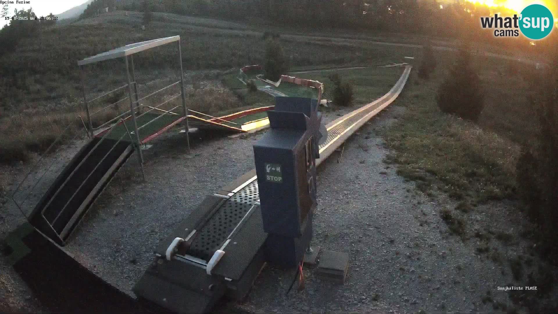 Webcam en direct Piste de luge de Fužine – Croatie
