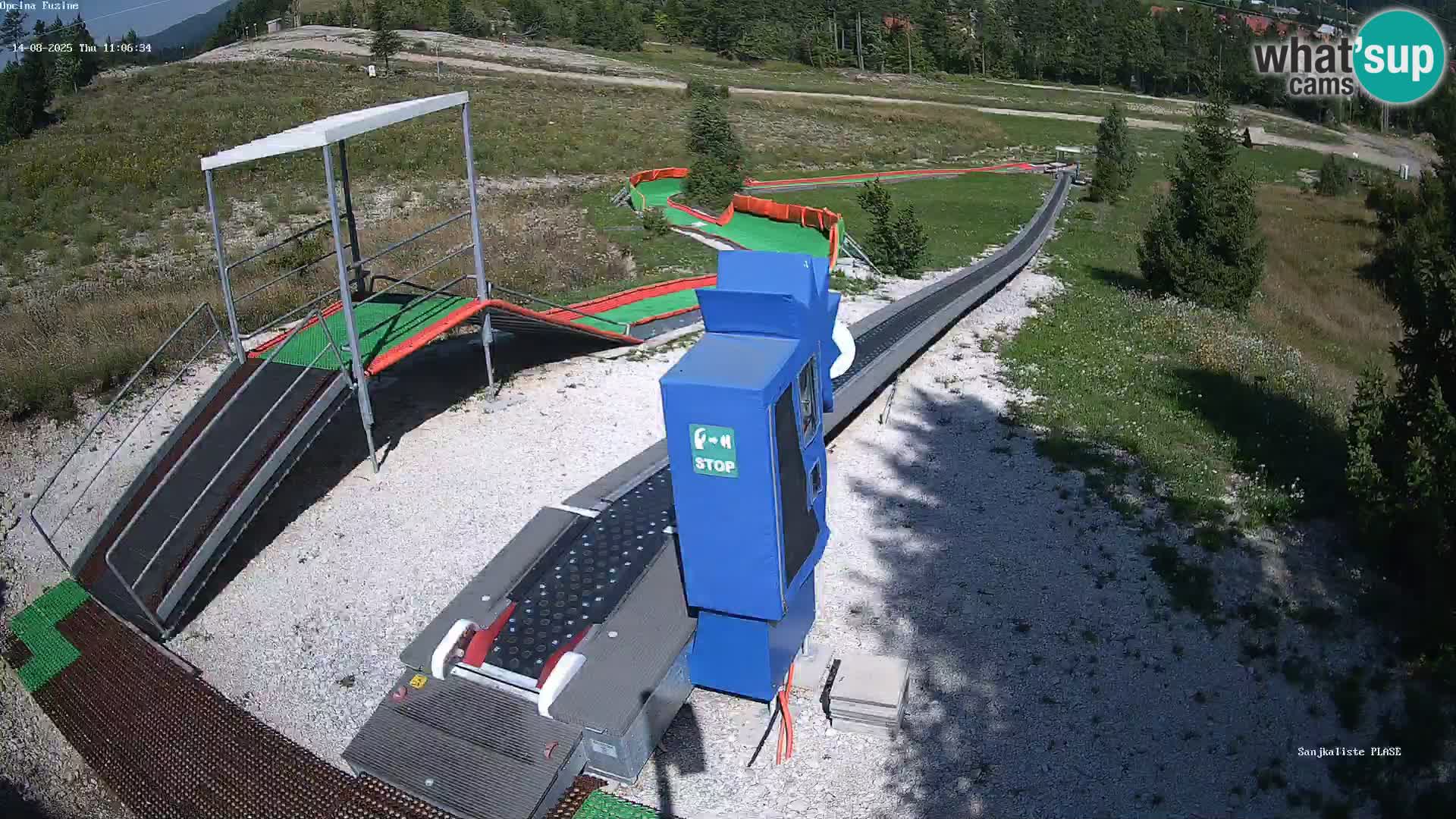 Webcam en direct Piste de luge de Fužine – Croatie