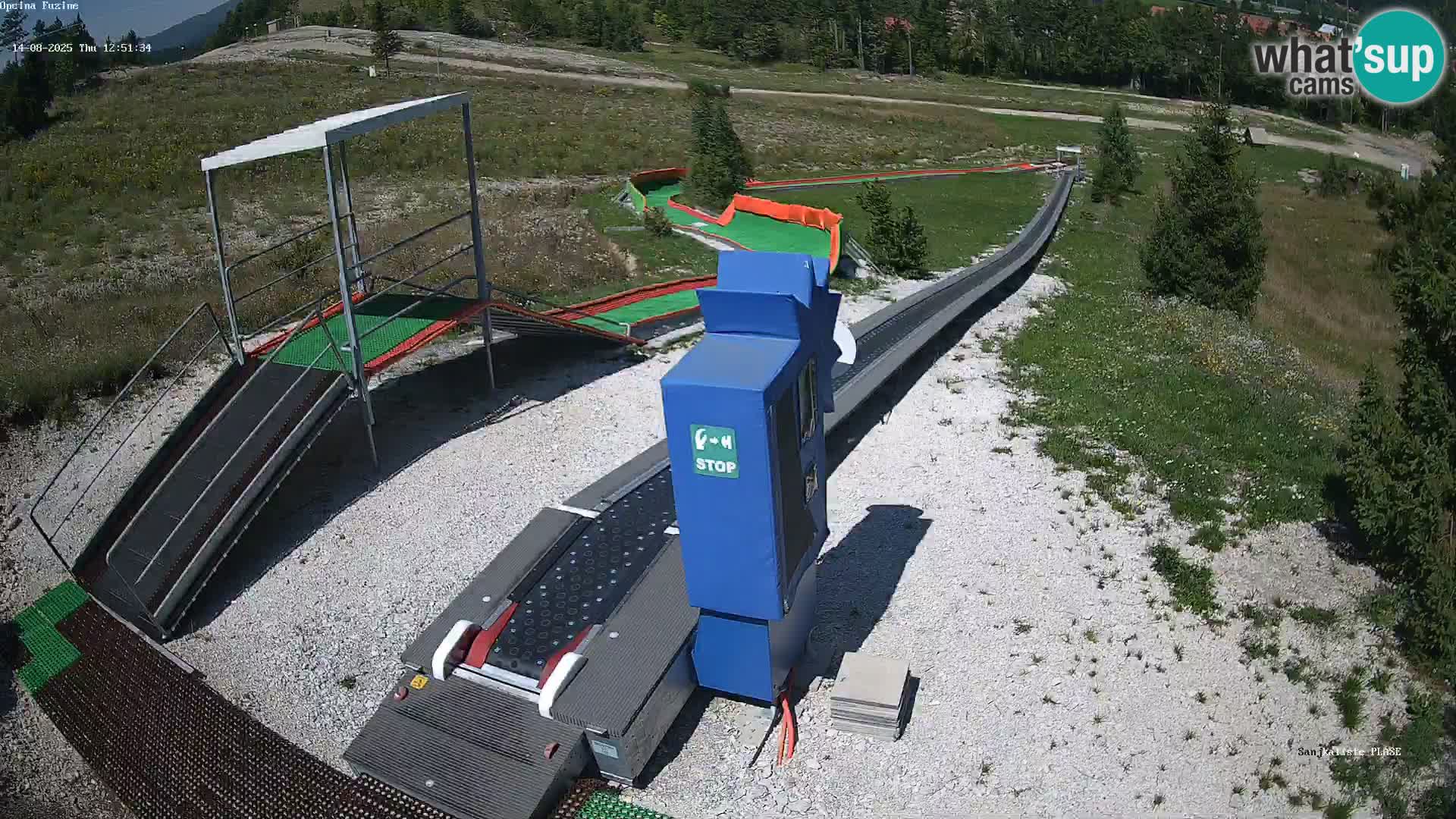 Webcam en direct Piste de luge de Fužine – Croatie