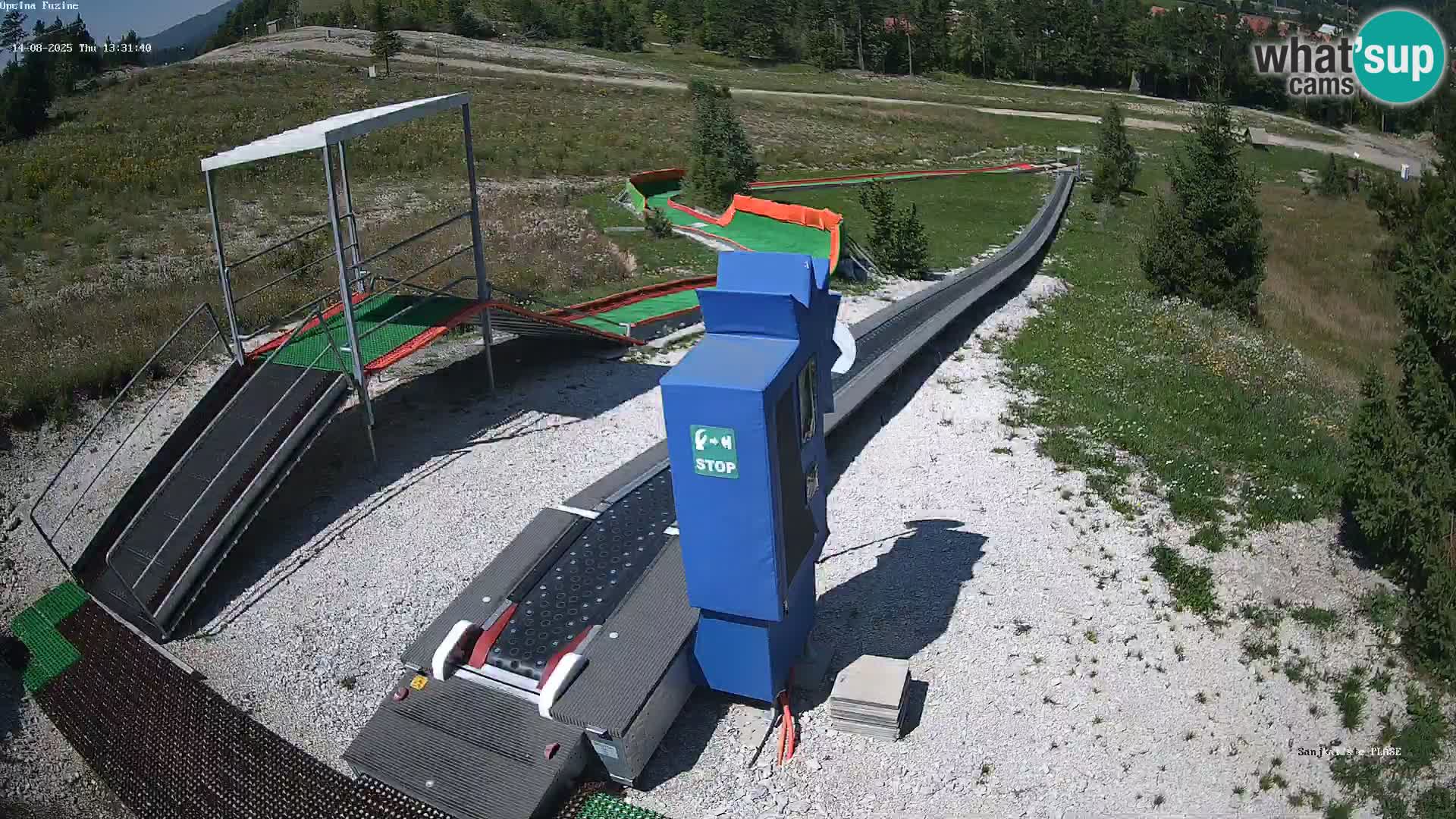Webcam en direct Piste de luge de Fužine – Croatie