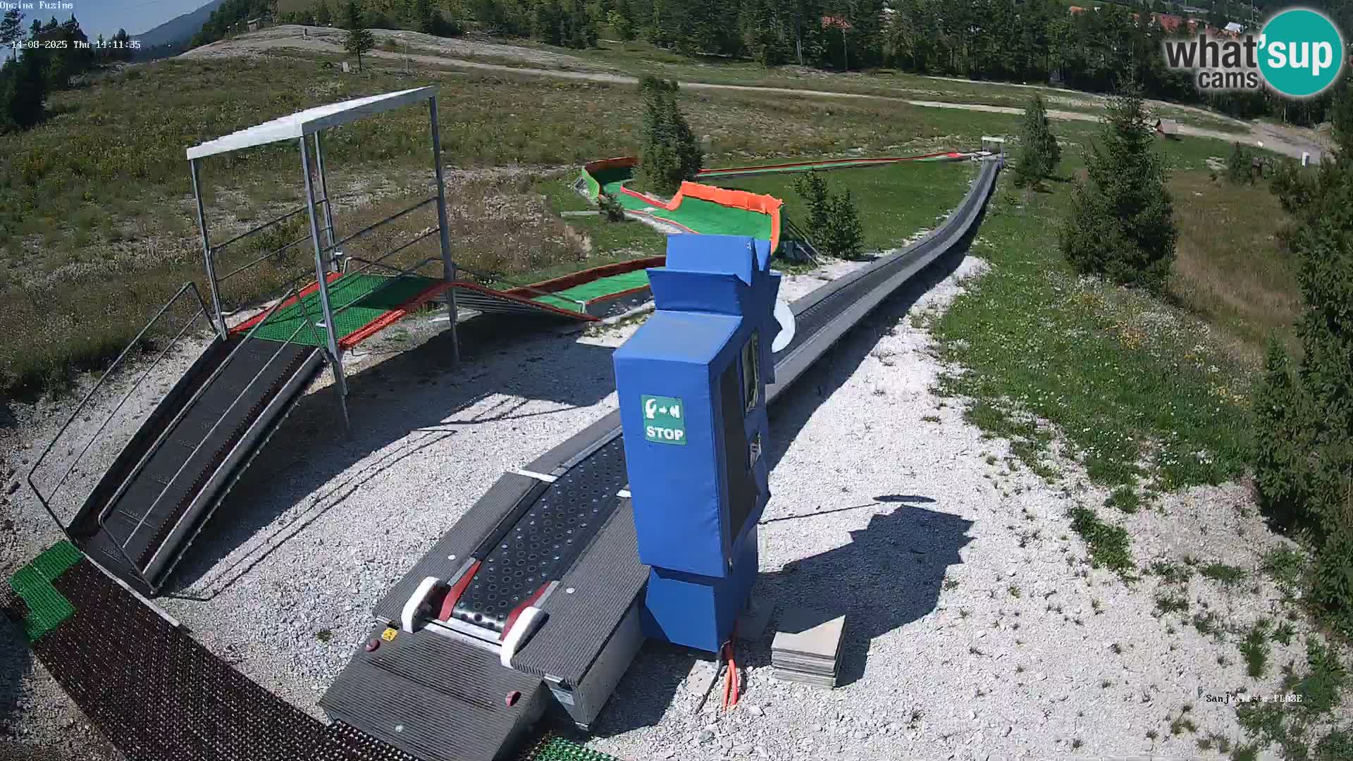 Webcam en direct Piste de luge de Fužine – Croatie