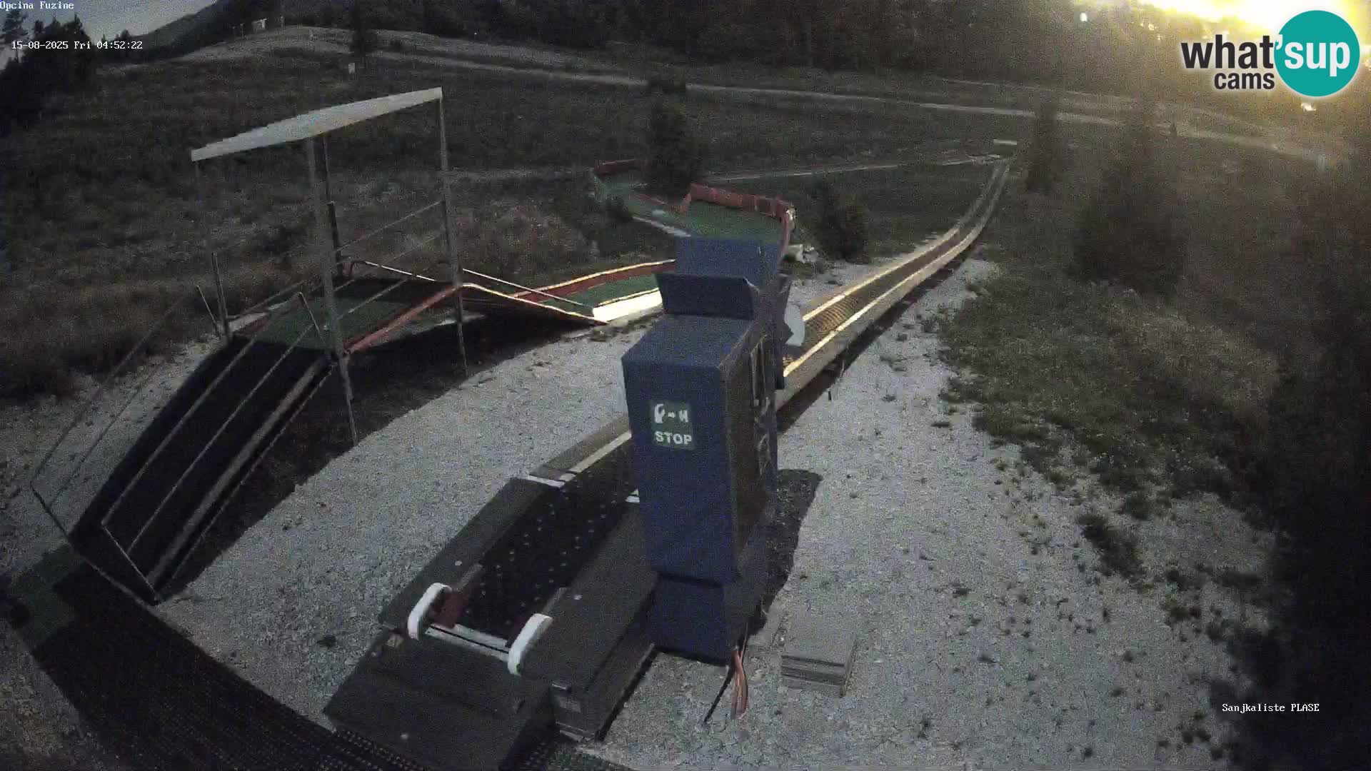 Live webcam Fužine toboggan run – Croatia