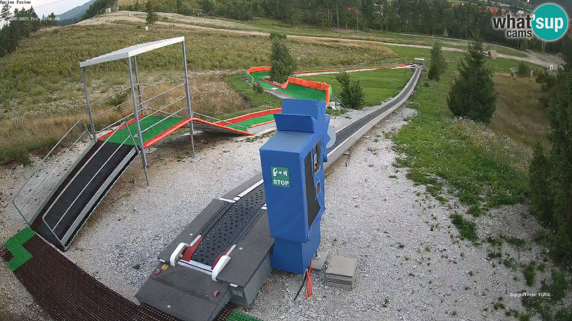 Live webcam Fužine toboggan run – Croatia