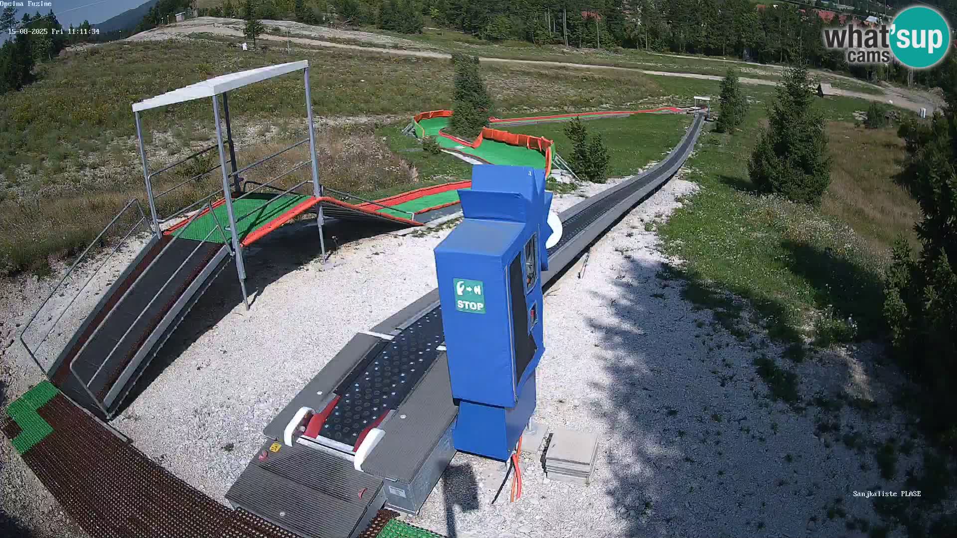 Webcam en direct Piste de luge de Fužine – Croatie
