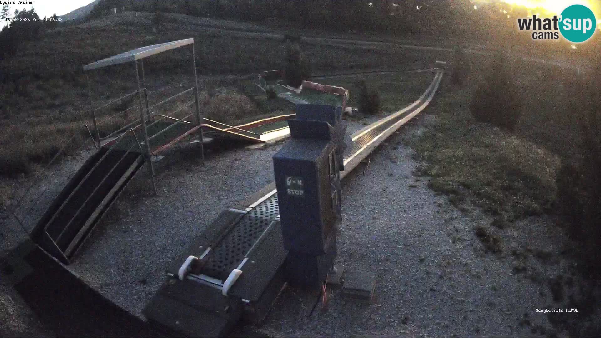 Live webcam Fužine toboggan run – Croatia