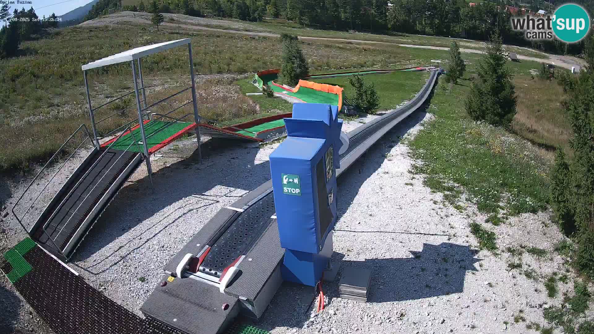 Live webcam Fužine toboggan run – Croatia