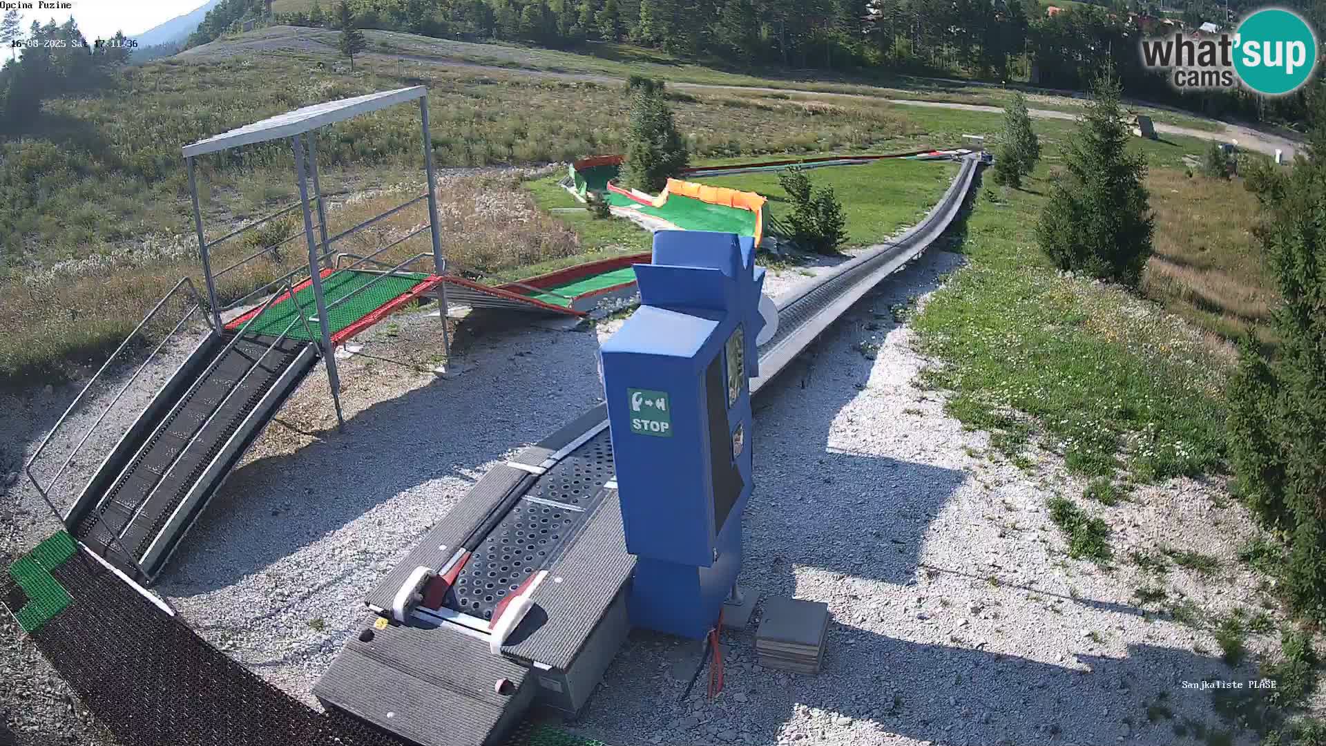 Live webcam Fužine toboggan run – Croatia