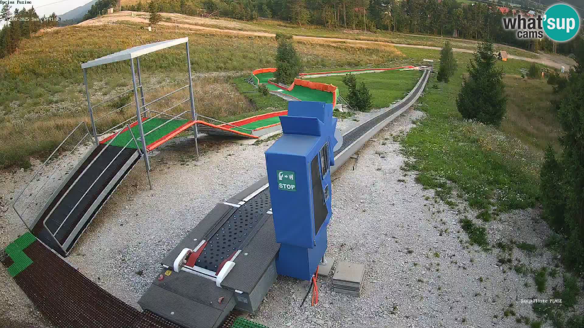 Live webcam Fužine toboggan run – Croatia