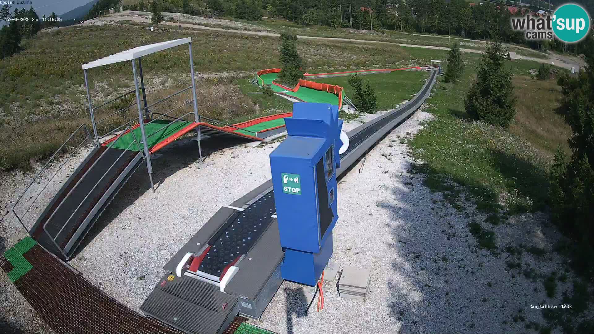 Webcam en direct Piste de luge de Fužine – Croatie