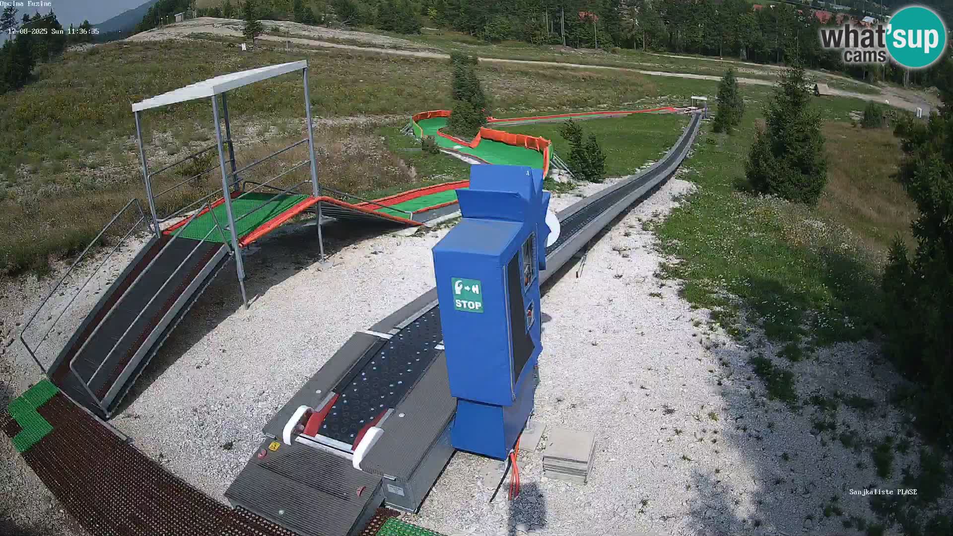 Webcam en direct Piste de luge de Fužine – Croatie