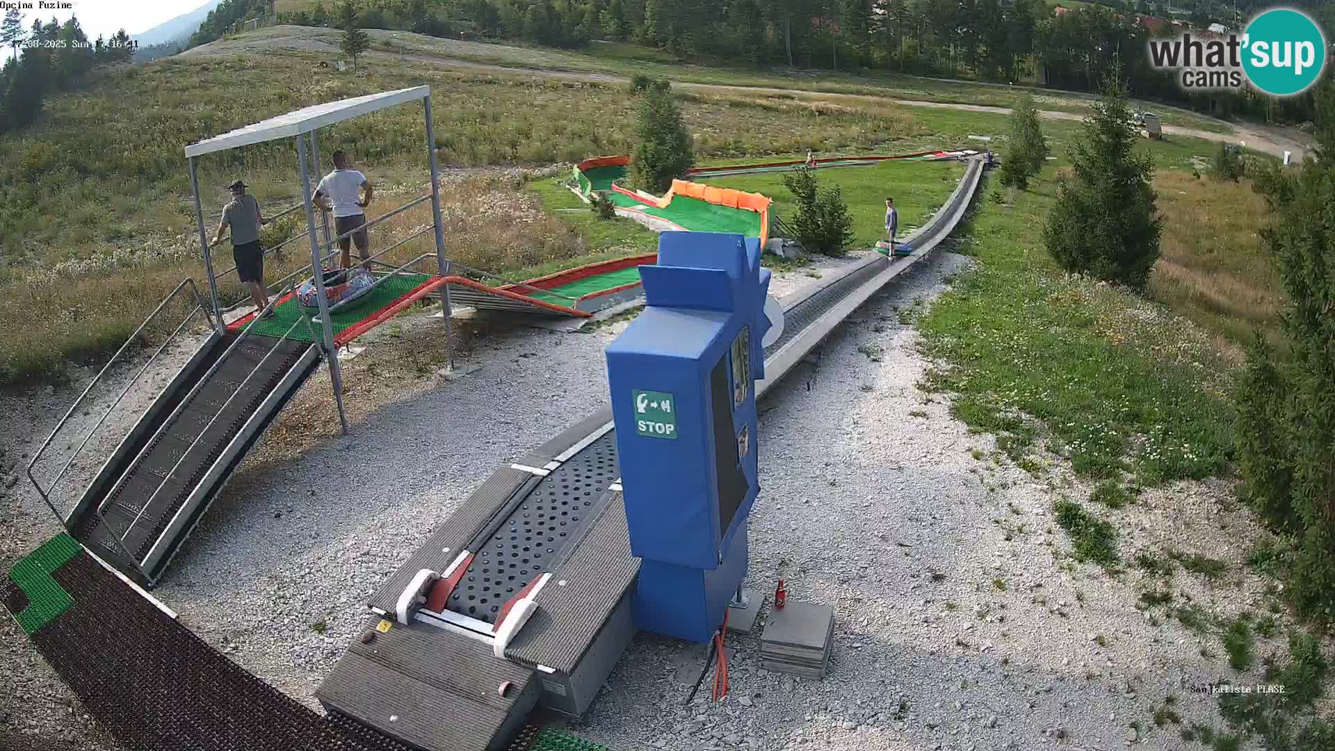 Live webcam Fužine toboggan run – Croatia