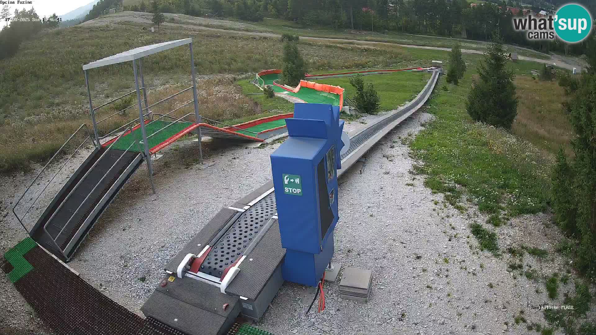 Live webcam Fužine toboggan run – Croatia