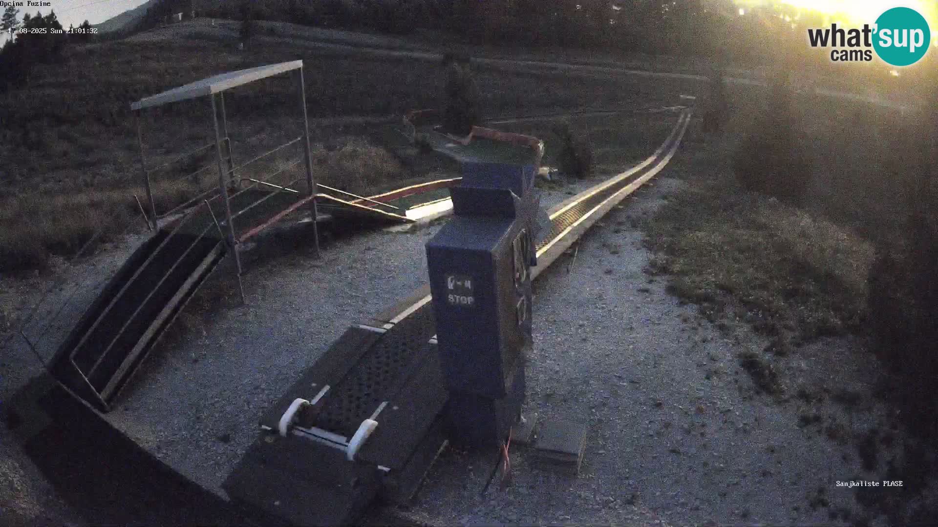 Live webcam Pista da slittino Fužine – Croazia