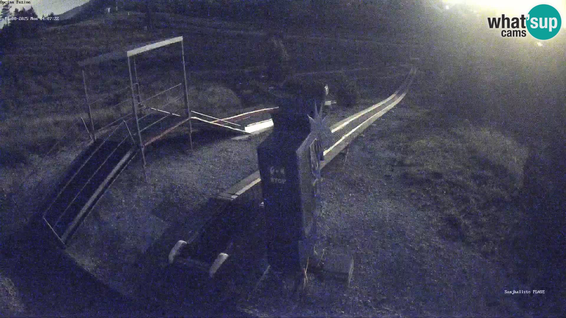 Live webcam Pista da slittino Fužine – Croazia