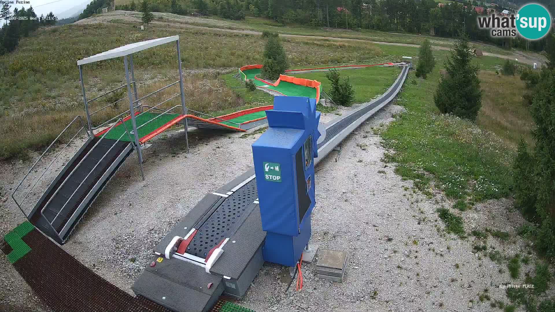 Webcam en direct Piste de luge de Fužine – Croatie
