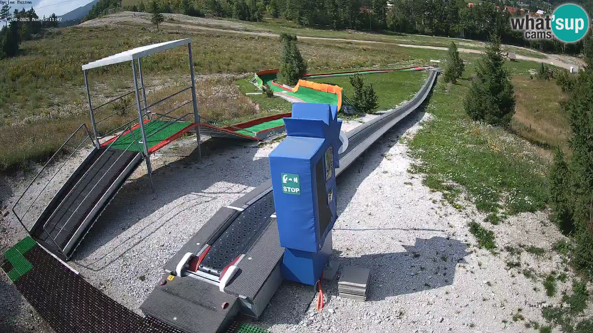 Live webcam Fužine toboggan run – Croatia
