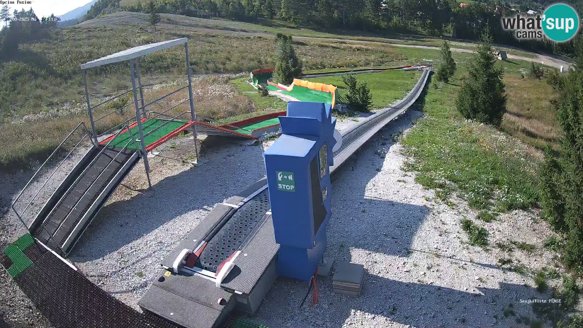 Live webcam Fužine toboggan run – Croatia