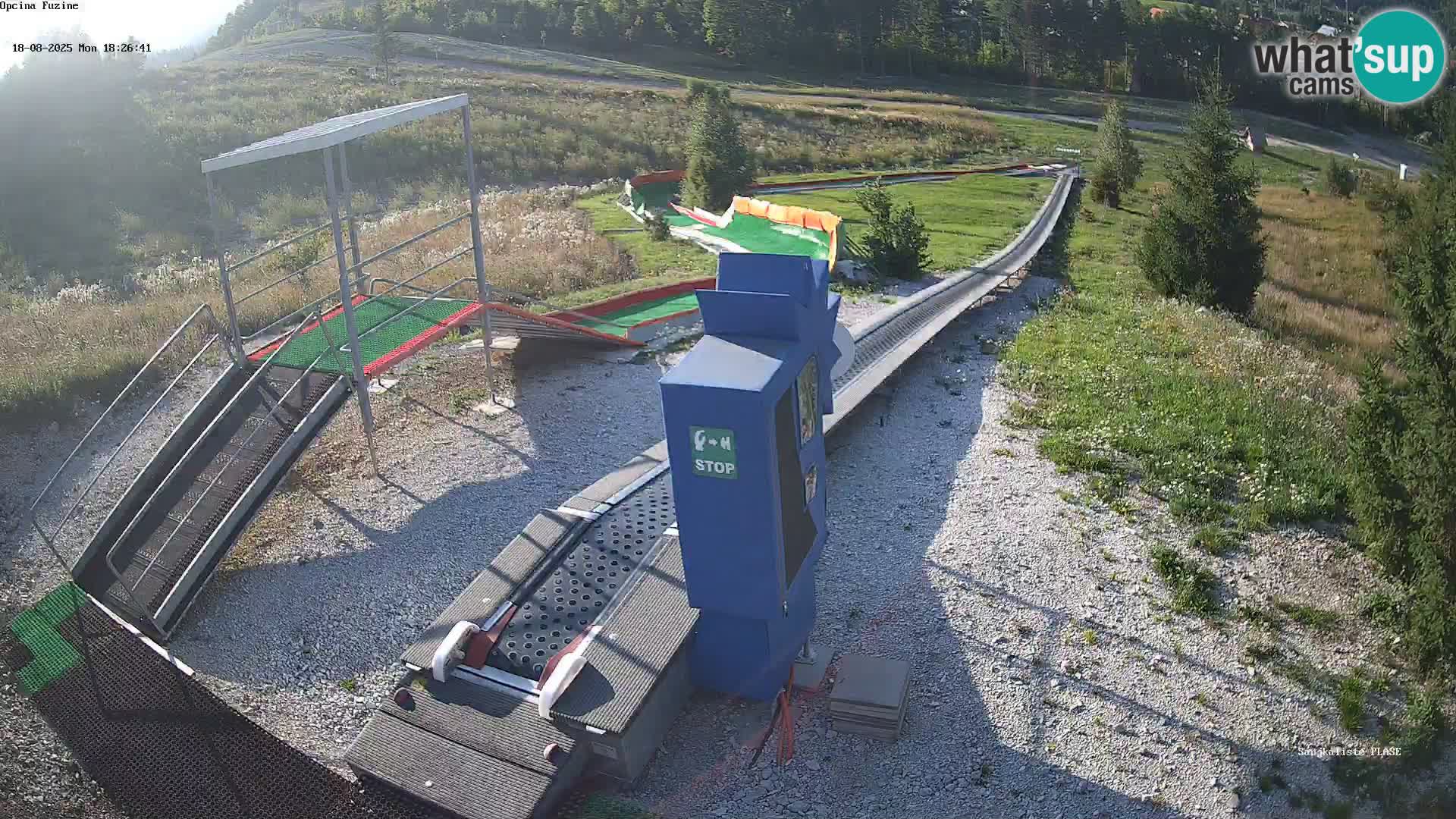 Live webcam Pista da slittino Fužine – Croazia