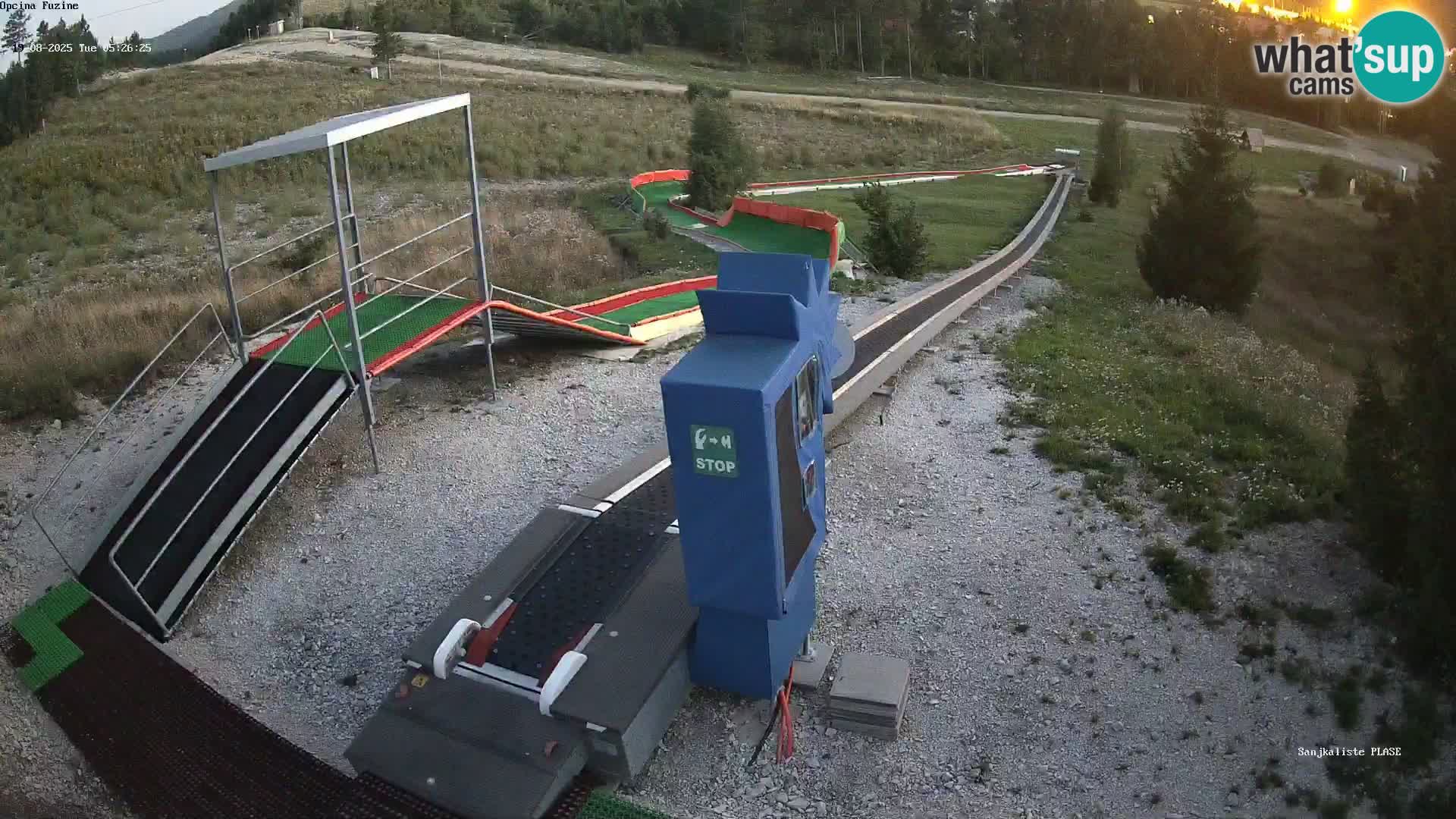 Live webcam Fužine toboggan run – Croatia
