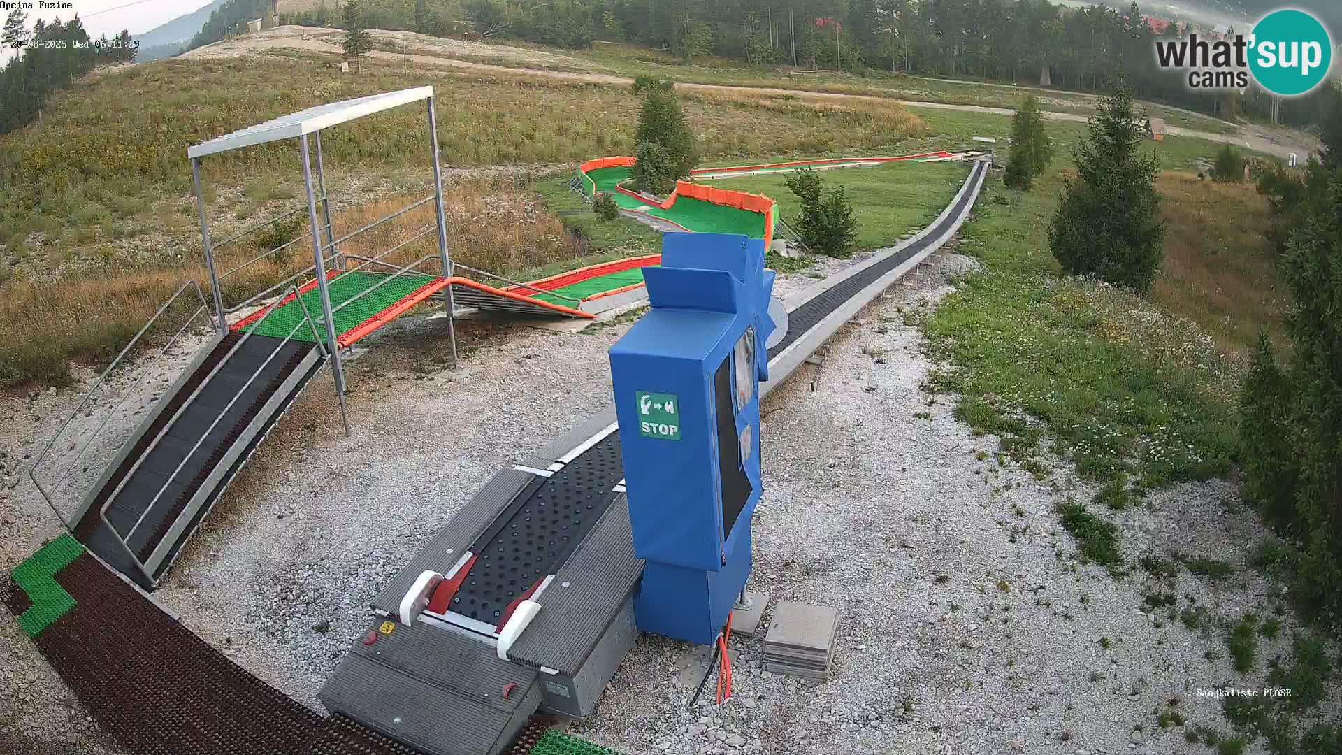 Live webcam Pista da slittino Fužine – Croazia