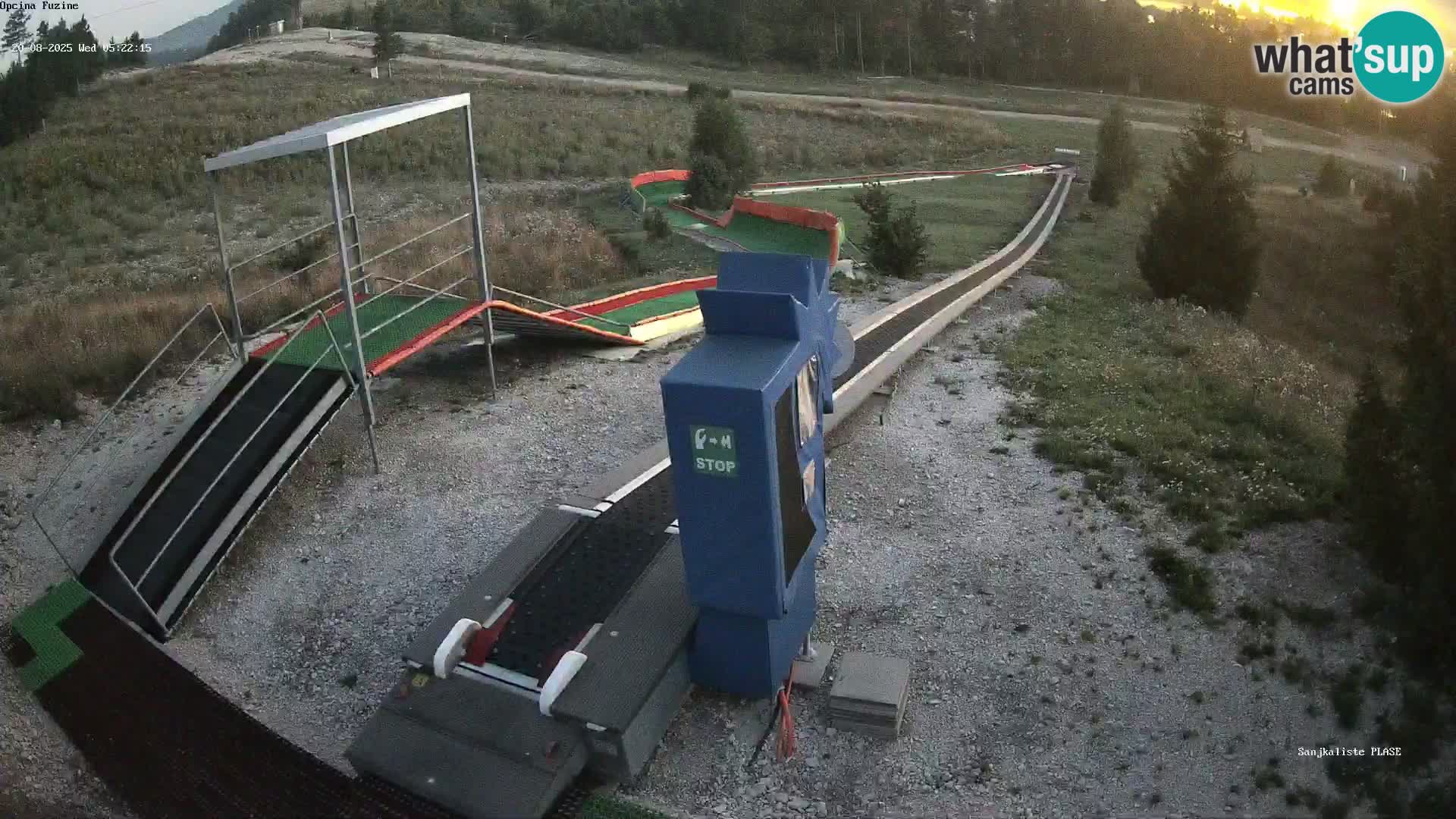 Live webcam Fužine toboggan run – Croatia