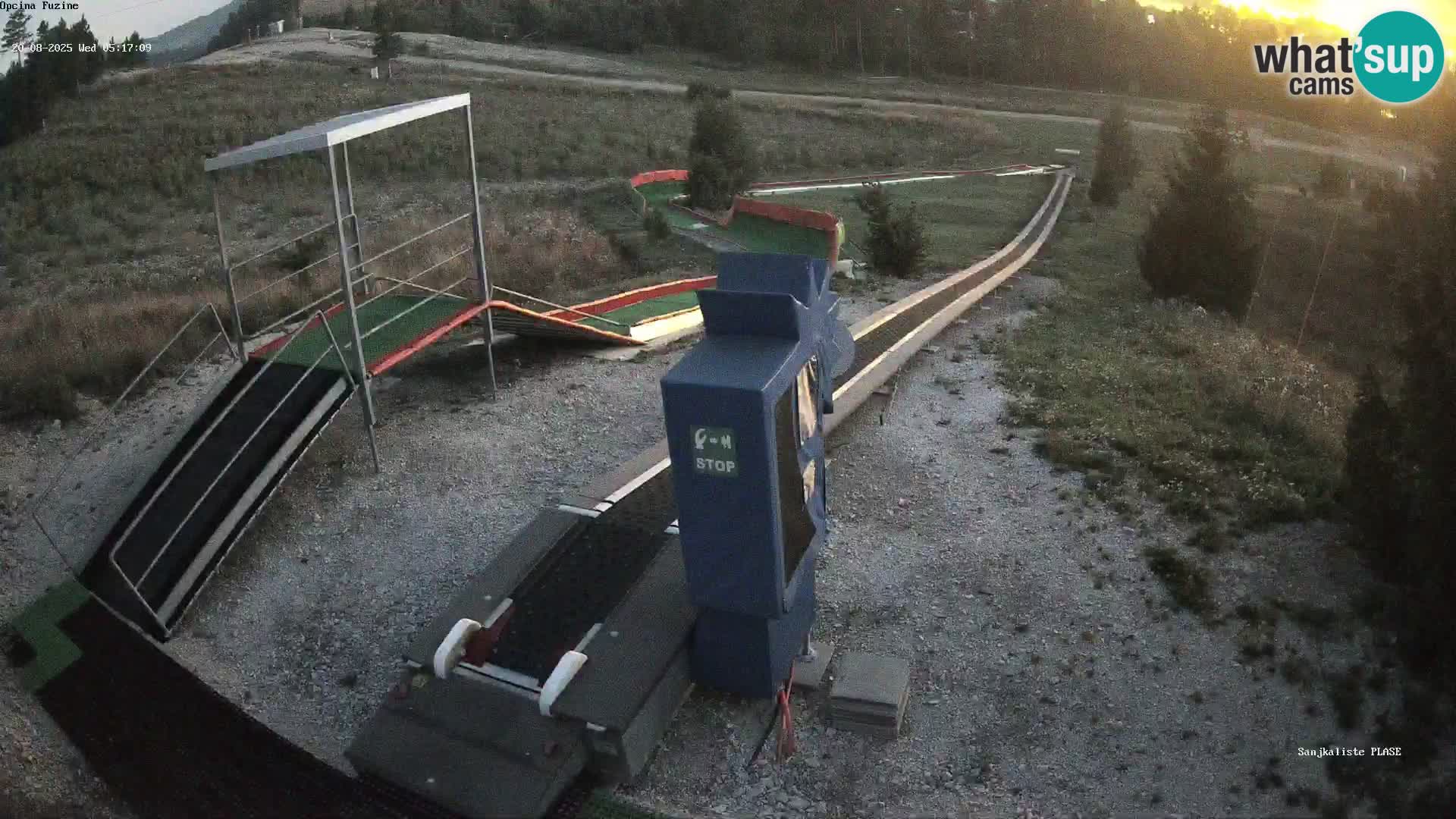 Live webcam Pista da slittino Fužine – Croazia