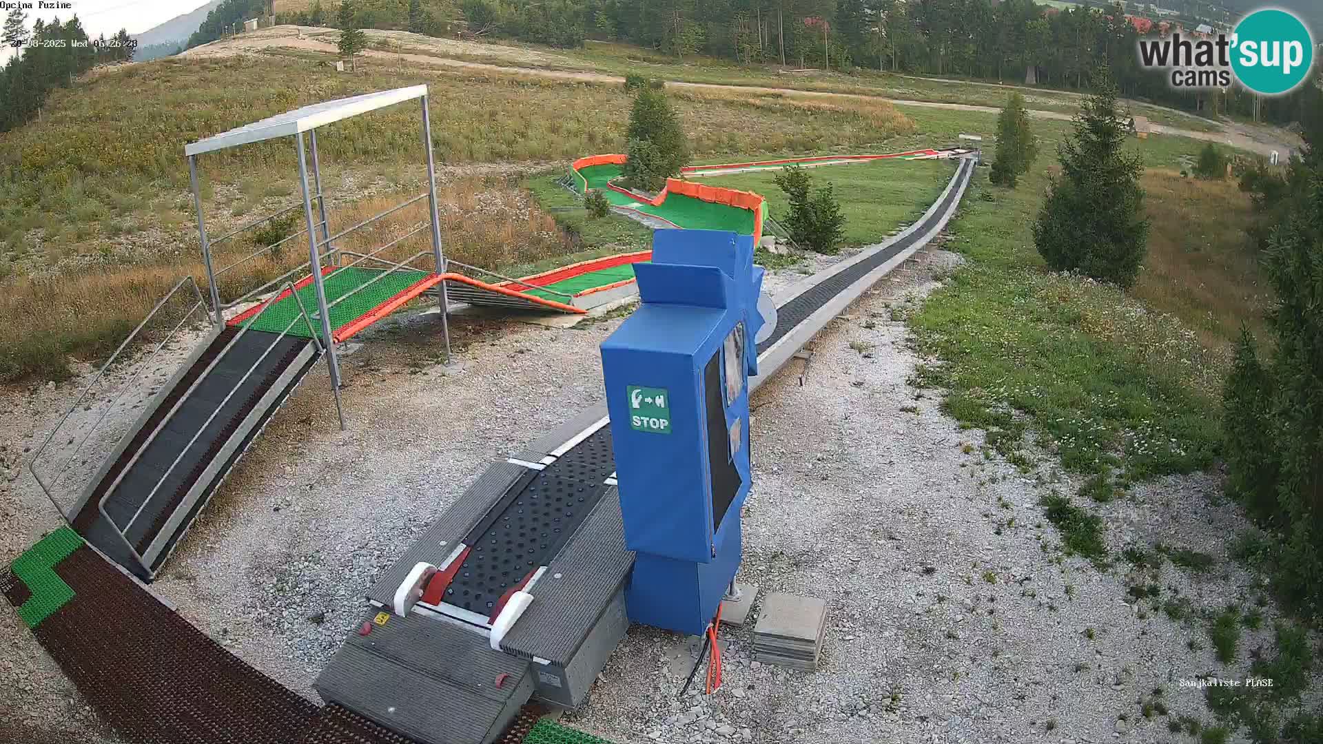 Live webcam Pista da slittino Fužine – Croazia