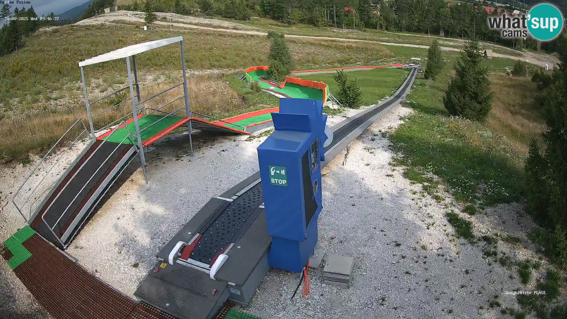 Live webcam Pista da slittino Fužine – Croazia