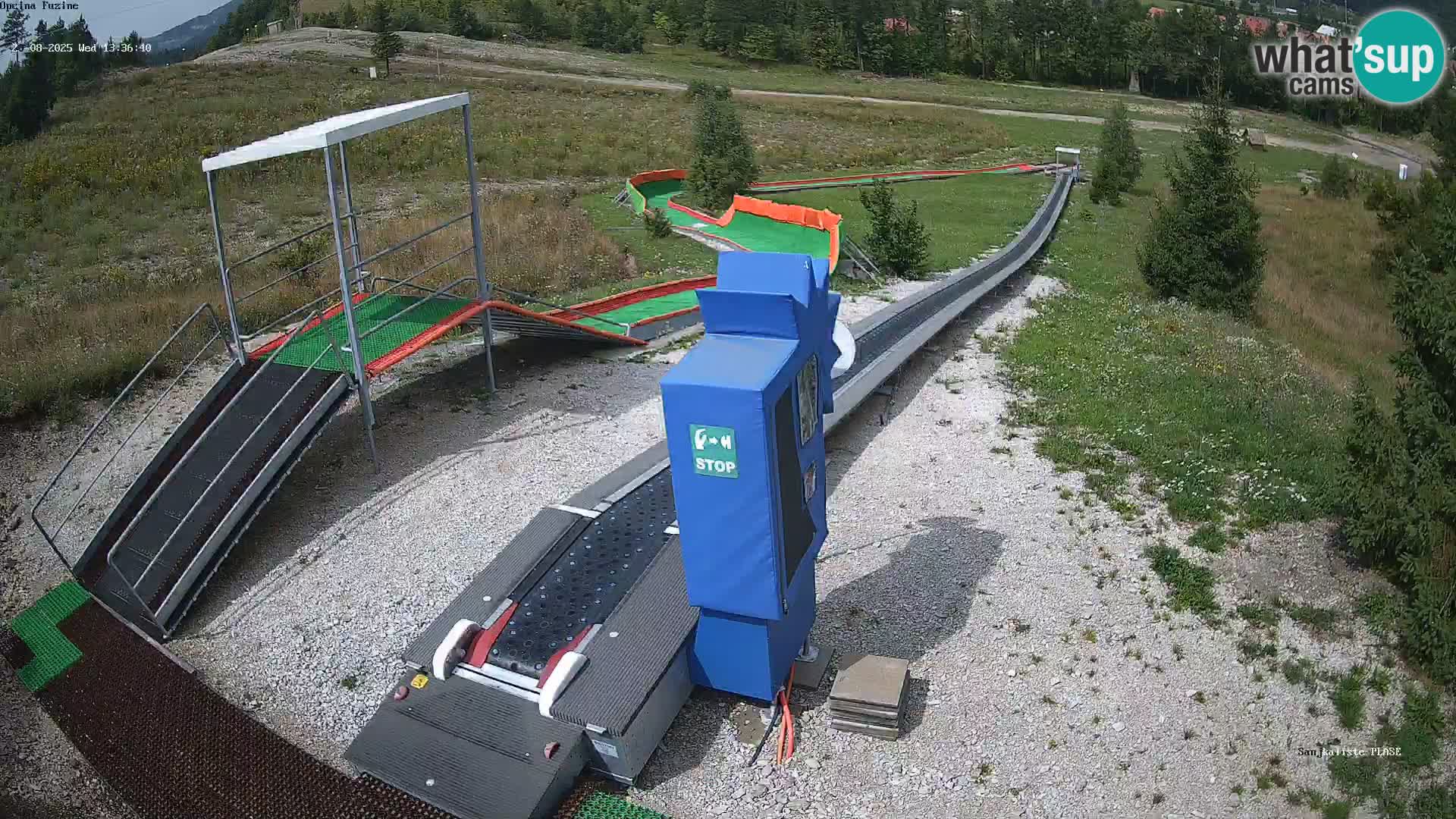 Live webcam Pista da slittino Fužine – Croazia