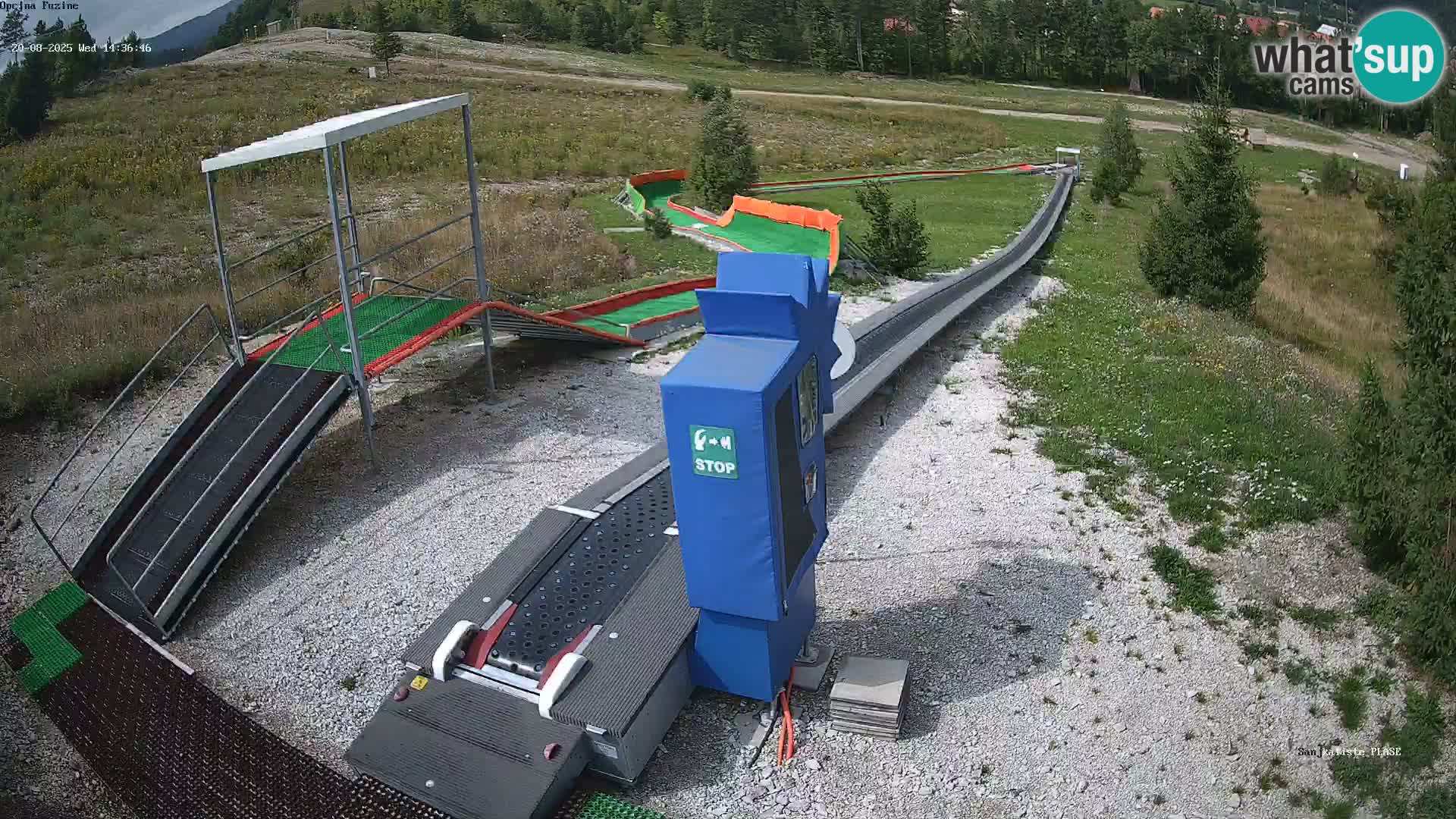 Webcam en direct Piste de luge de Fužine – Croatie
