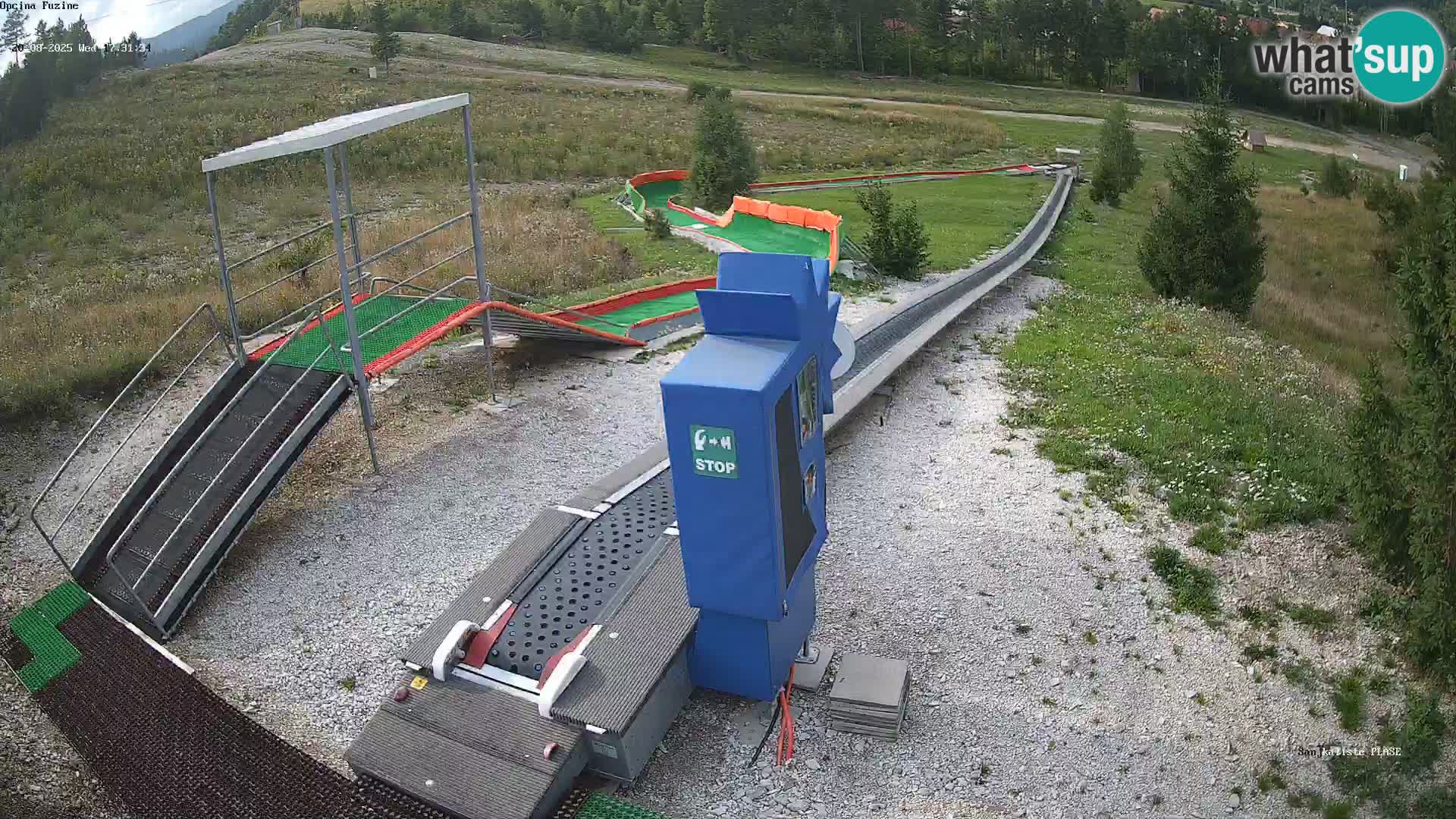 Live webcam Pista da slittino Fužine – Croazia